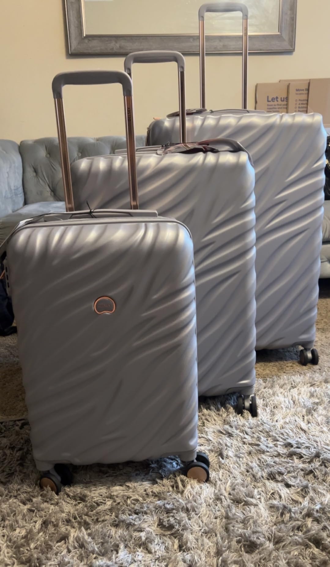 Alexis Durable Luggage Set, Expandable & Lightweight 4-Wheel Spinners, Navy, 3-Piece Set (21/25/29) customer photo 2