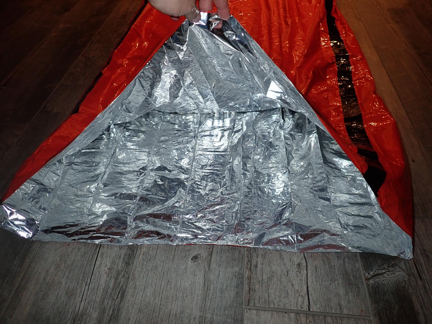 Zmoon Emergency Sleeping Bag Survival Bag, Portable Waterproof Thermal Bivy Sacks, Bivvy Bags, Camping Mylar Sleeping Bag Survival Gear Emergency Blankets Survival Shelter customer photo 1