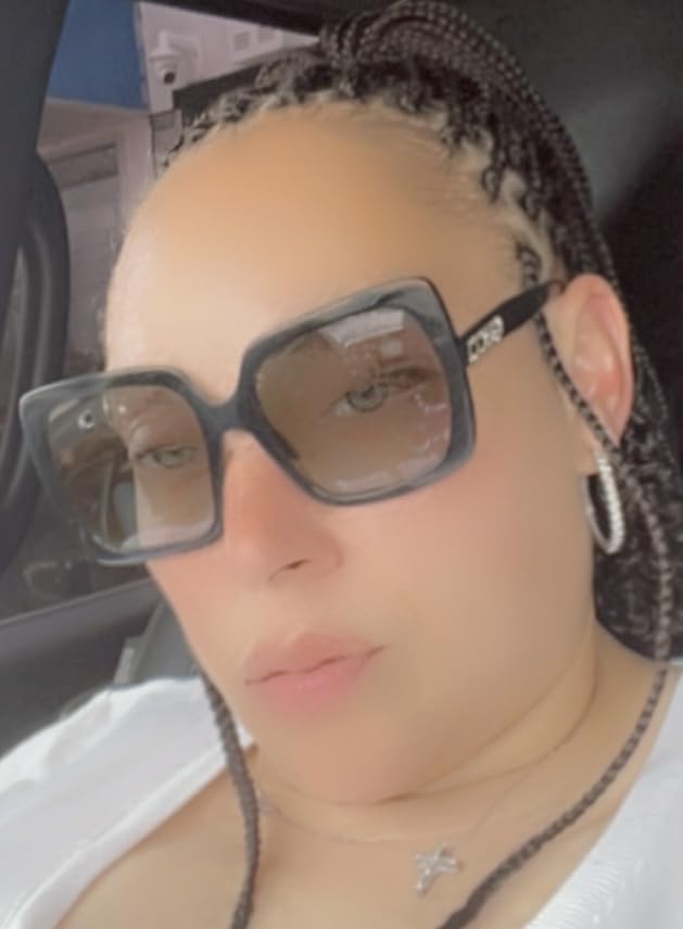 Women's GG0418S Sunglasses, Black-Black-Grey, 54 customer photo 1