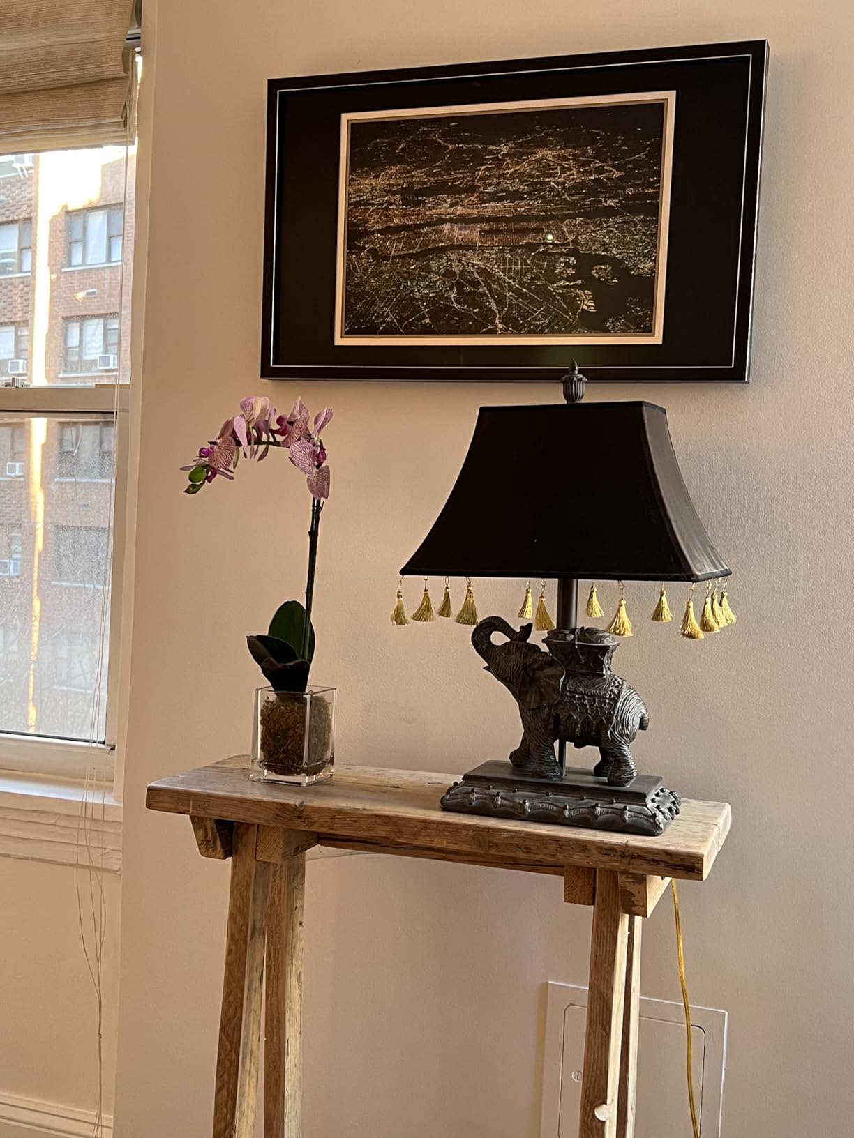 Nearly Natural 20in. Orchid Phalaenopsis Artificial Arrangement in Vase customer photo 1