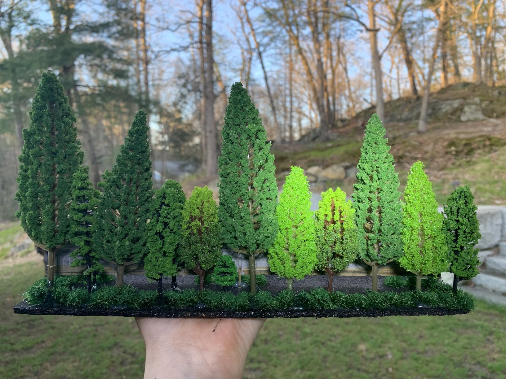 36 Pieces Mixed Model Trees 1.36-6 inch Train Scenery Architecture Trees customer photo 1