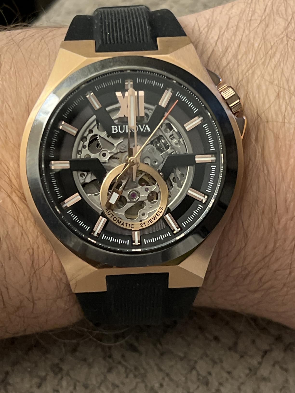 Bulova Men's Classic Maquina Automatic Open Aperture Watch customer photo 2