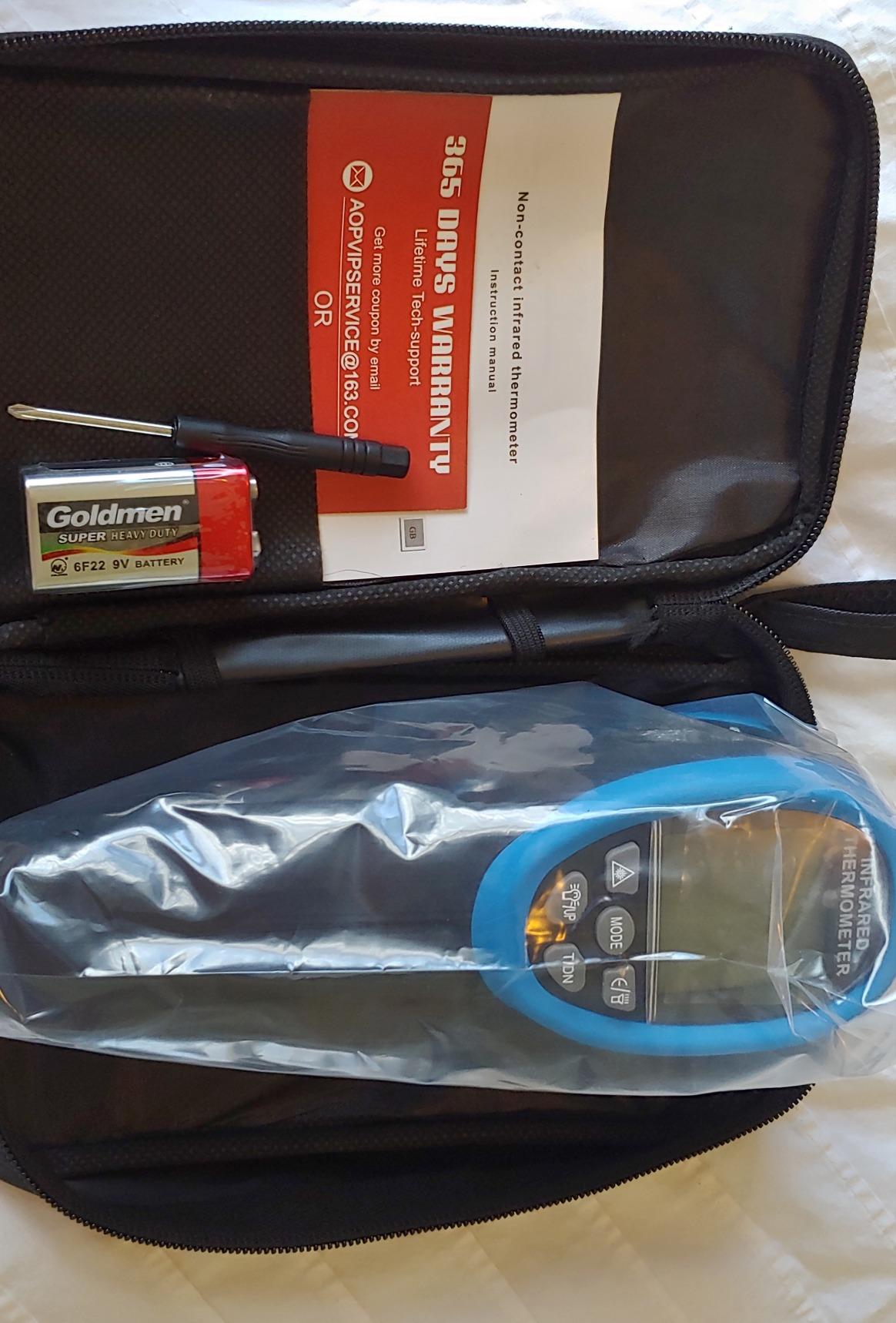 High Temp Infrared Thermometer -58℉~2732℉ Industrial Pyrometer 30:1 Digital IR Temperature Gauge customer photo 1