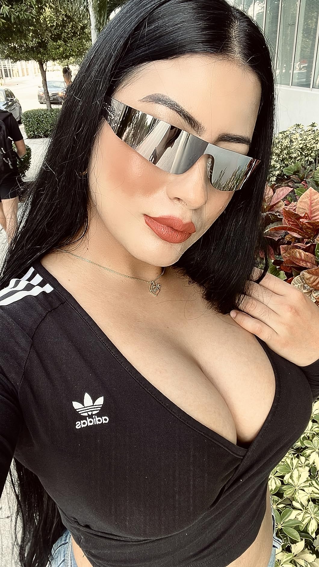 Balenciaga Silver Rectangular Unisex Sunglasses BB0041S 002 99 customer photo 3