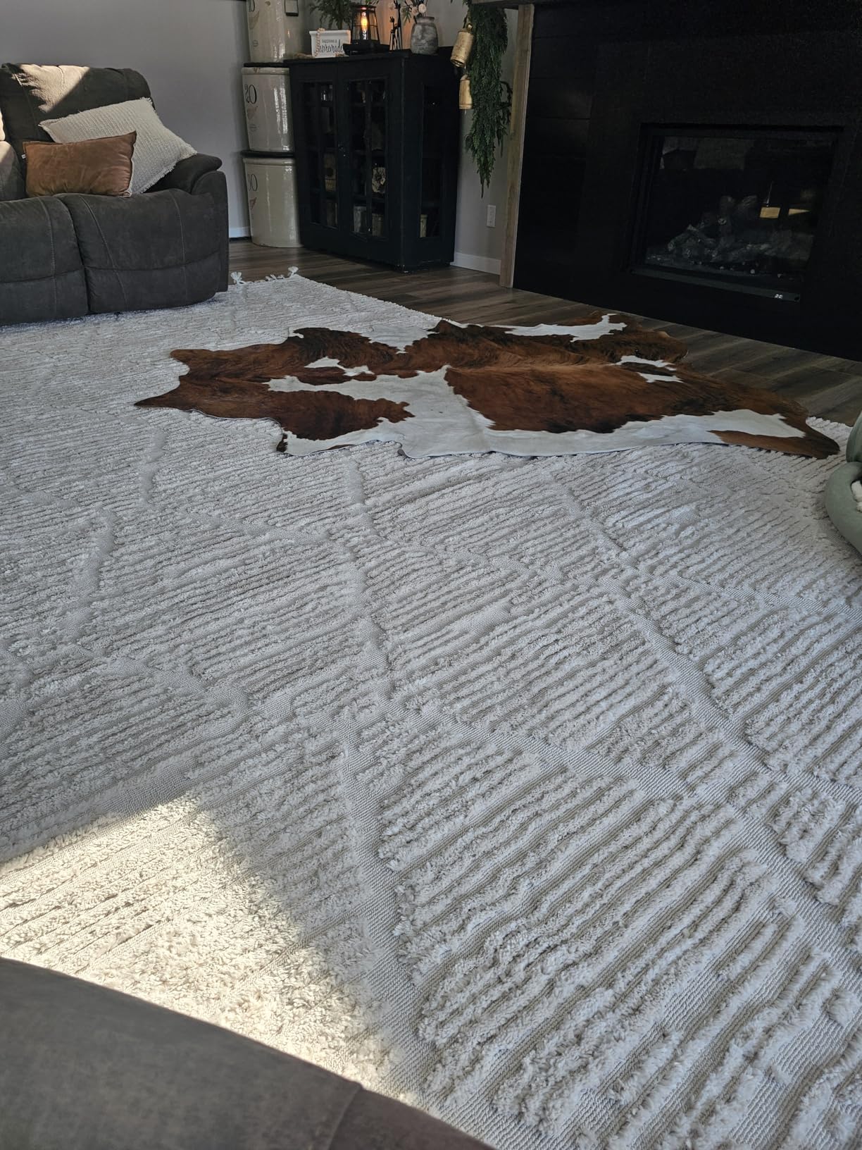 SAFAVIEH Marrakesh Collection Area Rug 8x10 - Moroccan Trellis Design with Tassel Detail customer photo 2