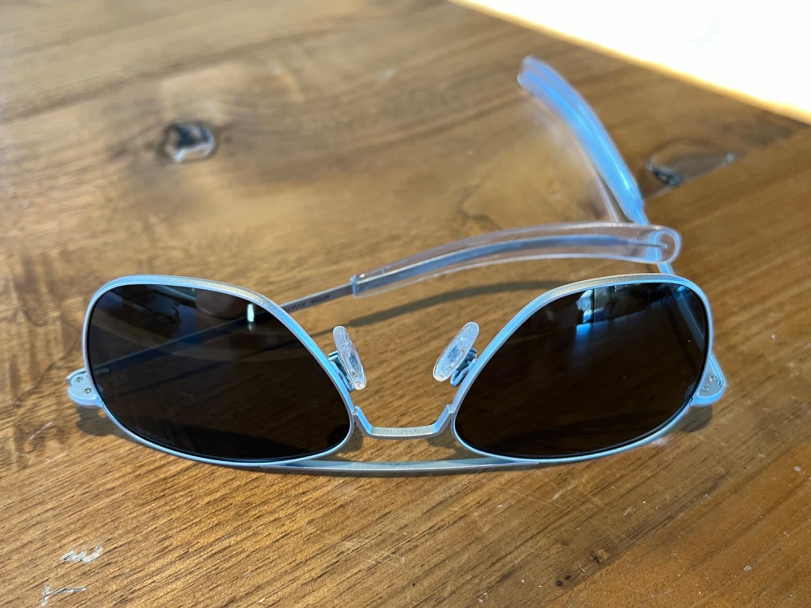 Randolph Engineering Aviator Sunglasses - Matte Chrome Frame - Made in USA customer photo 1