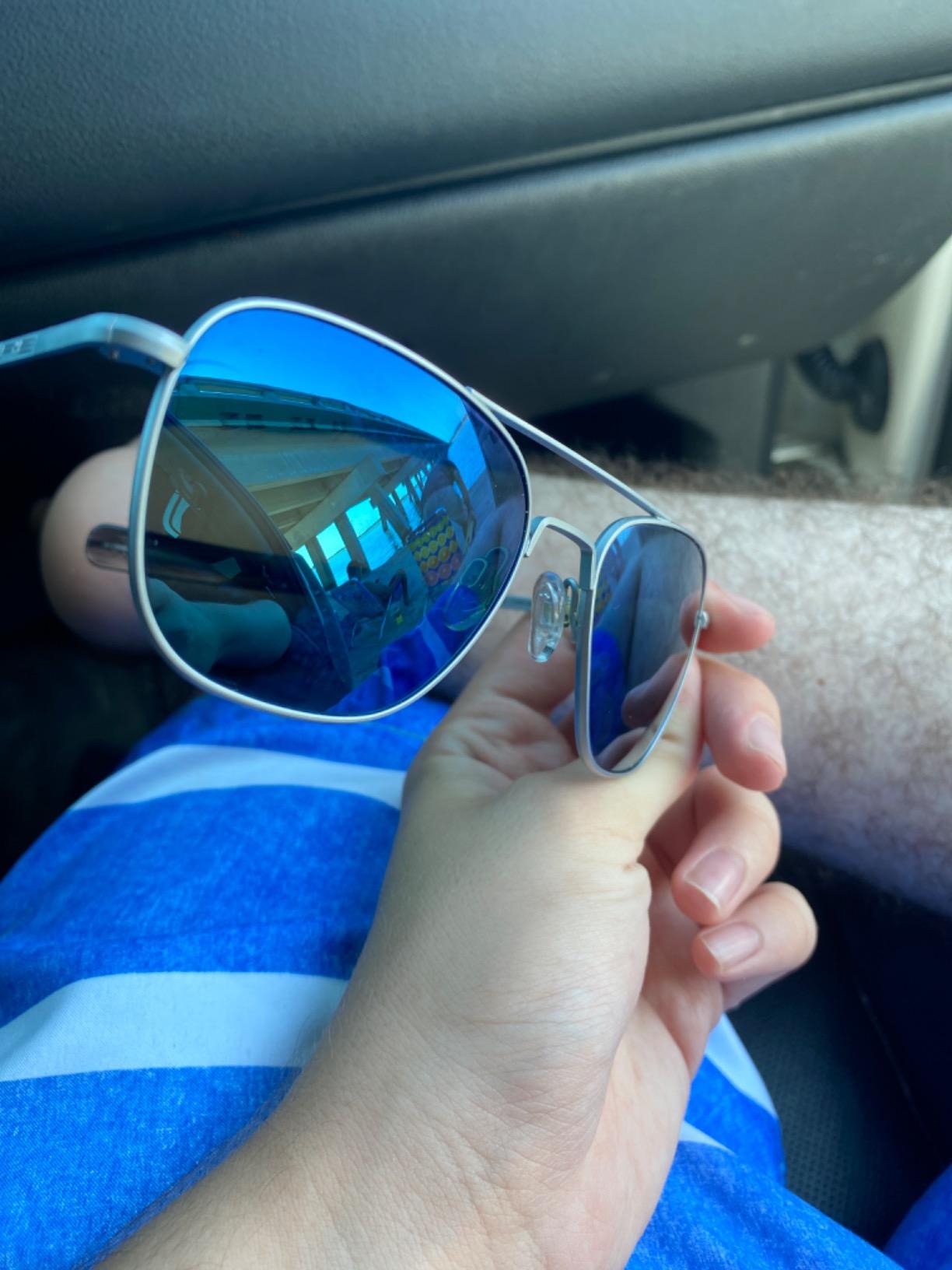 Randolph Engineering Aviator Sunglasses - Matte Chrome Frame - Made in USA customer photo 2