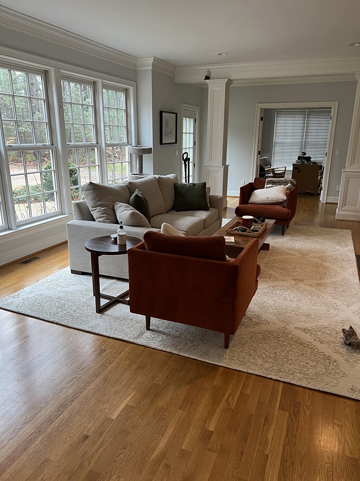 SAFAVIEH Abstract Collection Area Rug - 9' x 12', Ivory & Beige, Handmade Wool, Ideal for High Traffic Areas (ABT346B) customer photo 2