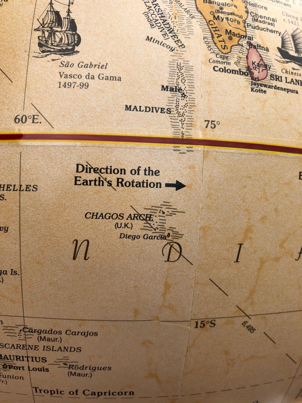 Replogle Eureka 16 Inch Desktop Globe with Antique Raised Relief Map and Full Swing Gyromatic Assembly customer photo 1