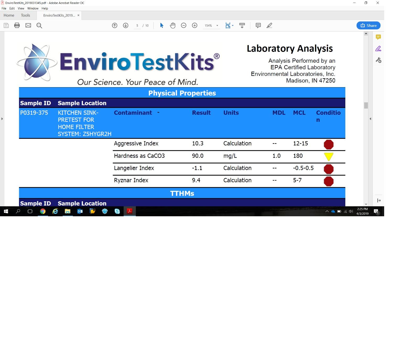 Safe Home Arsenic in Drinking Water Test Kit - in-Lab Water Analysis by EPA-Certified Laboratory - Detects Dissolved & Solid Arsenic (Total) - Tap, Well, or Groundwater - Made in USA customer photo 1