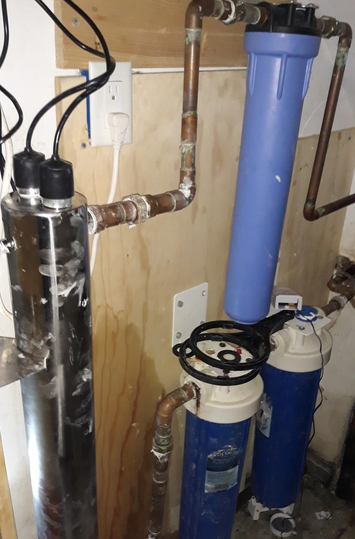 55W UV Ultraviolet Light Plus Sediment & Carbon Well Water Filter Purifier System with 3/4