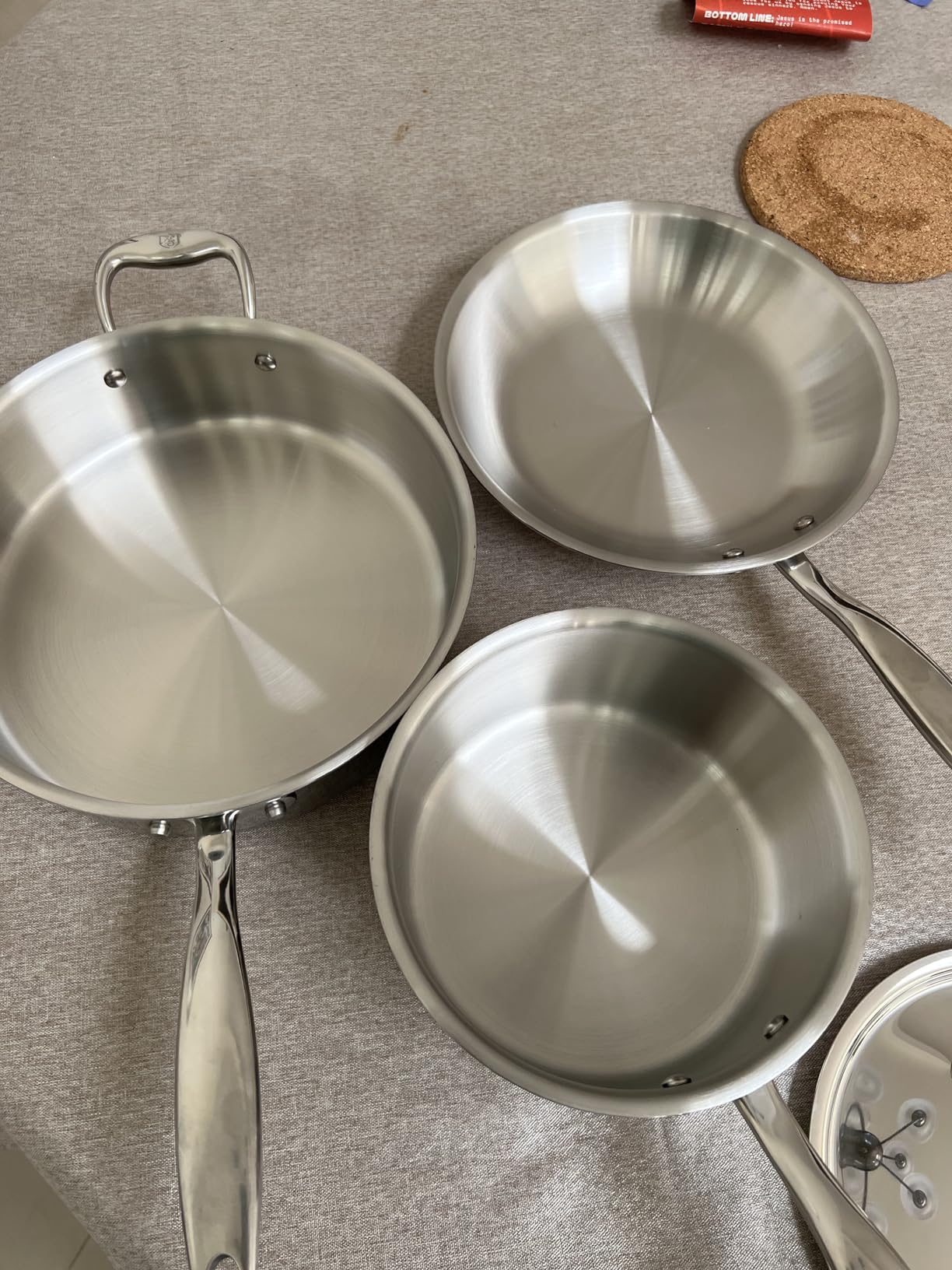 5 Piece Essentials Cookware Set | Made in USA | Titanium Series 316Ti Stainless Steel with 5-Ply Construction | Induction-Ready and Fully Clad customer photo 1