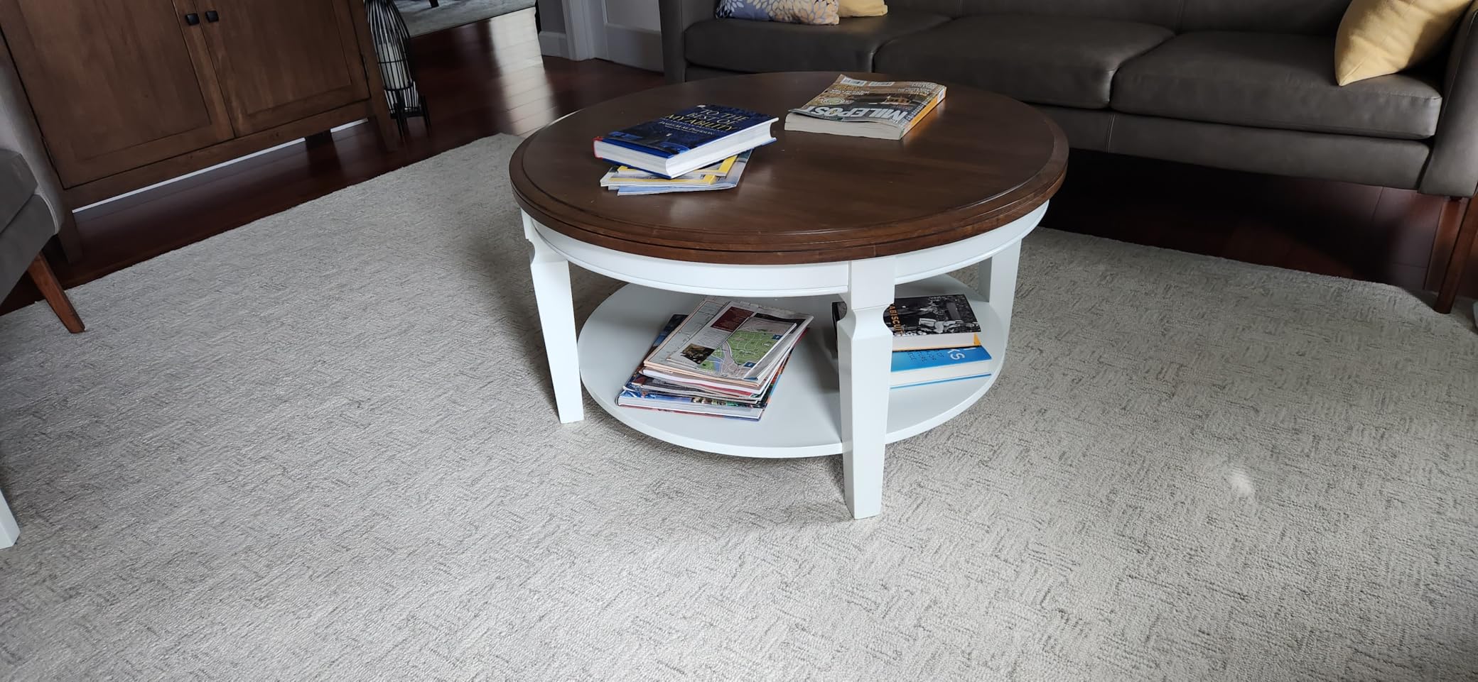 SAFAVIEH Micro-Loop Collection Area Rug - 9' x 12', Light Grey & Ivory, Handmade Wool, Ideal for High Traffic Areas (MLP537F) customer photo 1