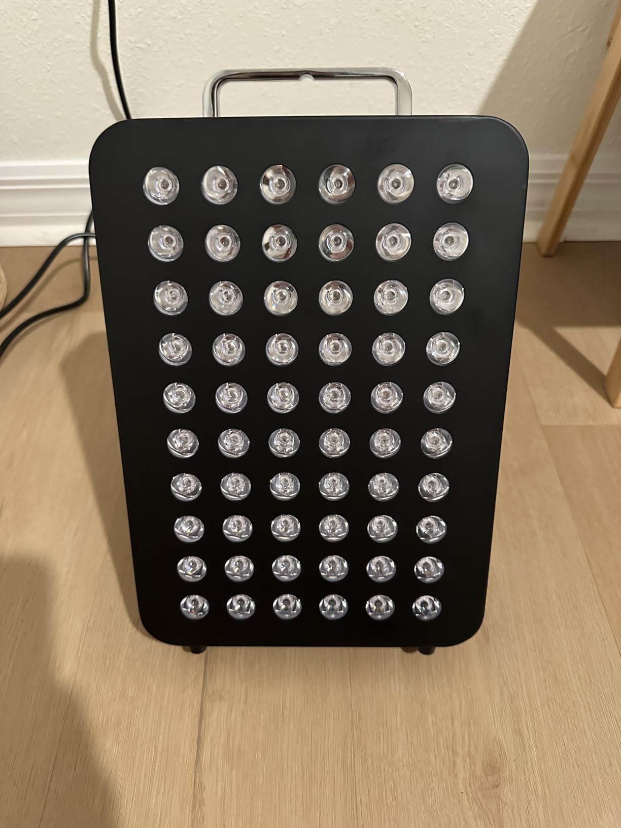 BestQool Red Light Therapy, Dual Chip Elite Grade LED Red Infrared Light Panel with Near-Infrared Light 660nm 850nm High Power Red Light Therapy Device at Home, Ideal for Body, Face, 105W (Black 60) customer photo 1