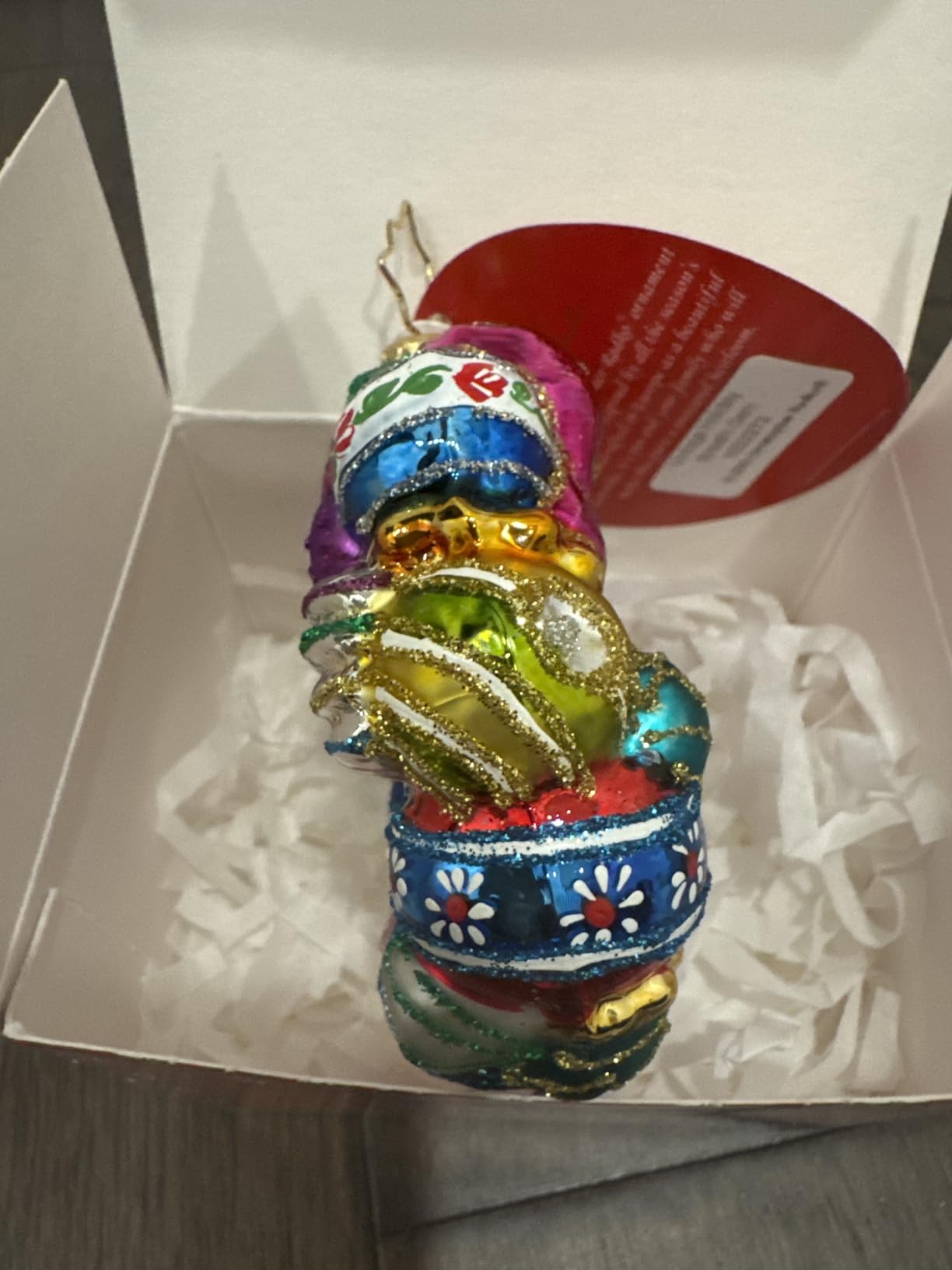 Christopher Radko Hand-Crafted European Glass Christmas Tree Ornament Decoration, Joyful Wreath customer photo 1