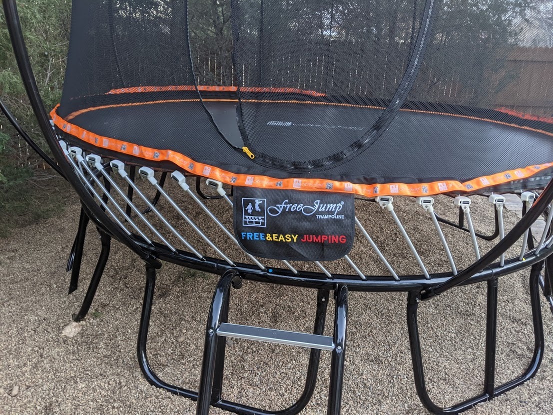 10FT Round Springless Trampoline with Safety Enclosure Net - 10' Outdoor No Spring Trampoline for Kids, Teens and Adults - 10 Feet Recreational Trampoline with Ladder customer photo 1