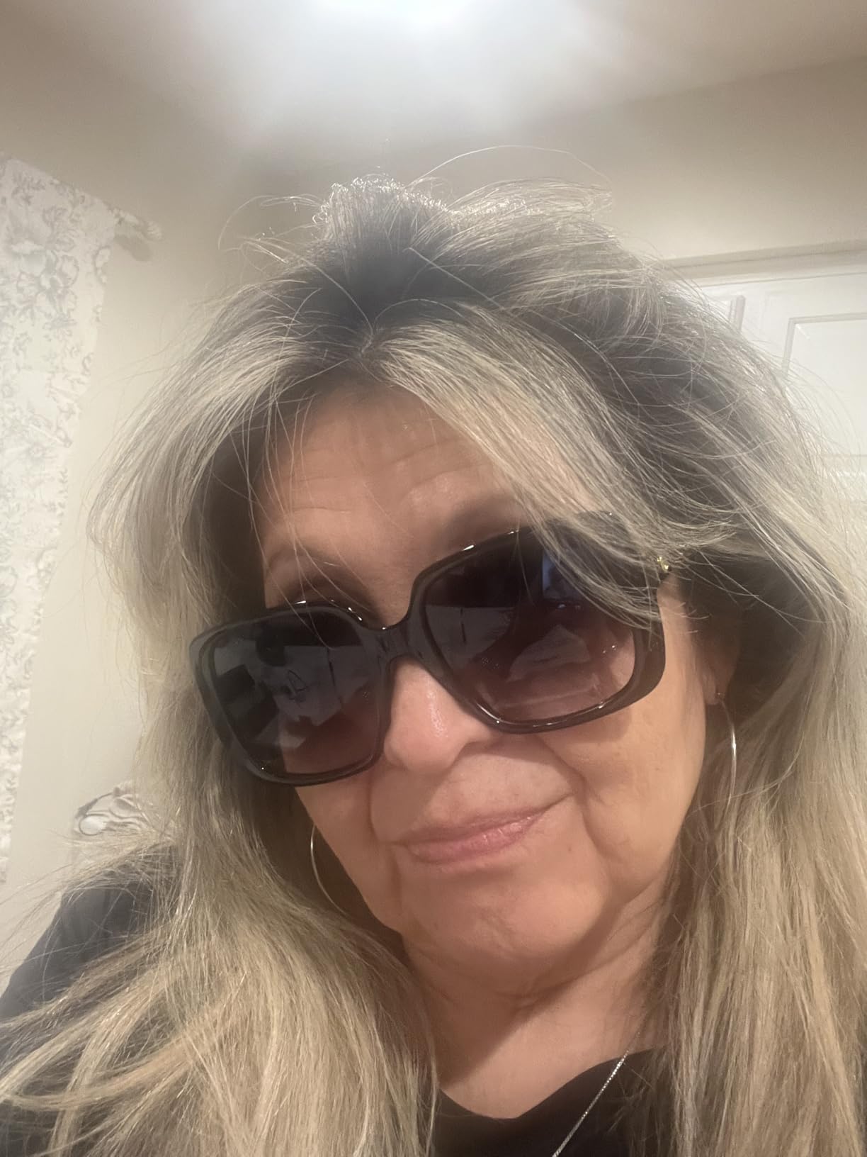 Women's Sunglasses, Black-black-grey, 56 customer photo 1