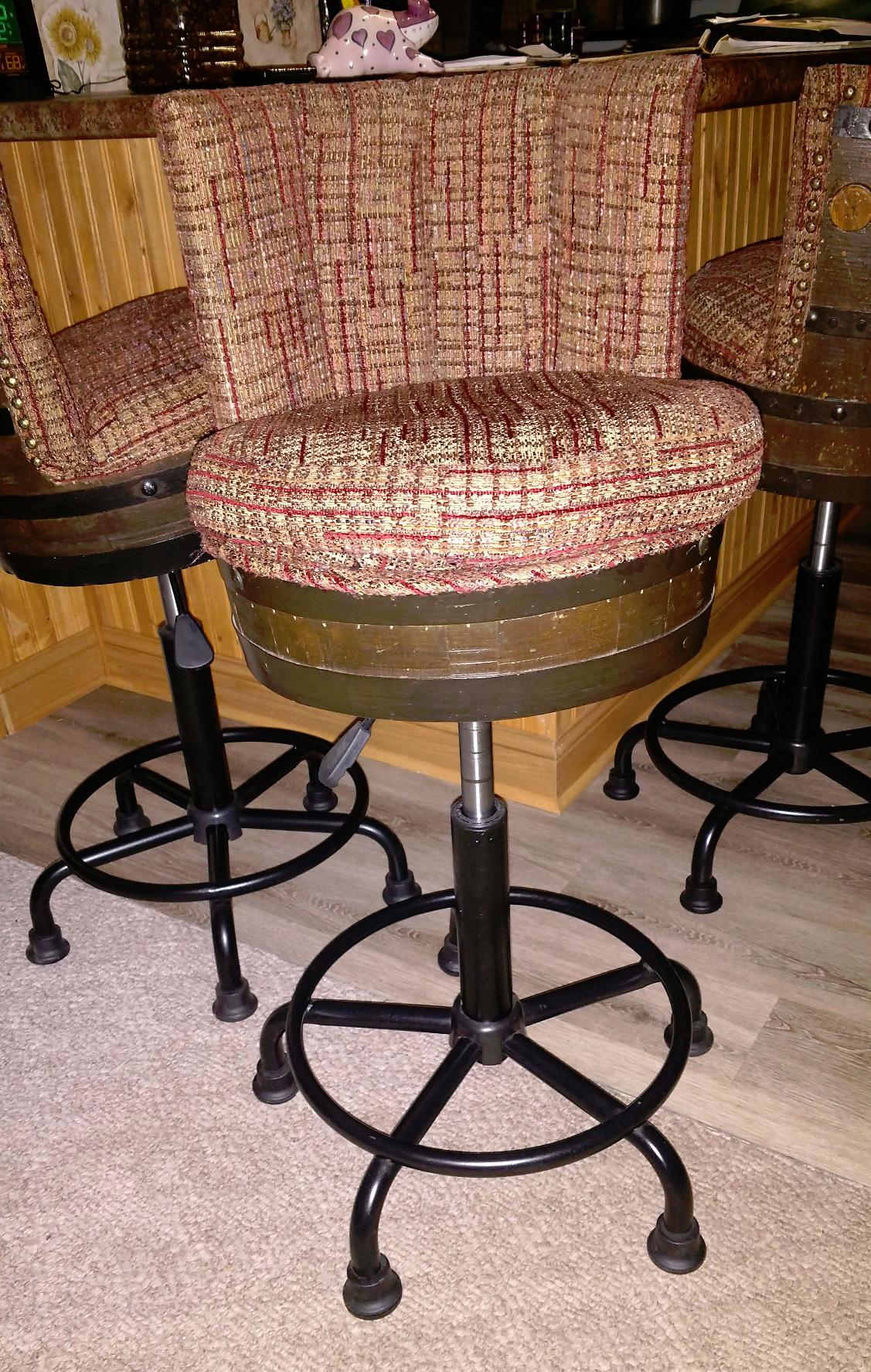 SD Studio Designs Adjustable Height Foot Ring Retro Sitting Stool, Distressed Black customer photo 1