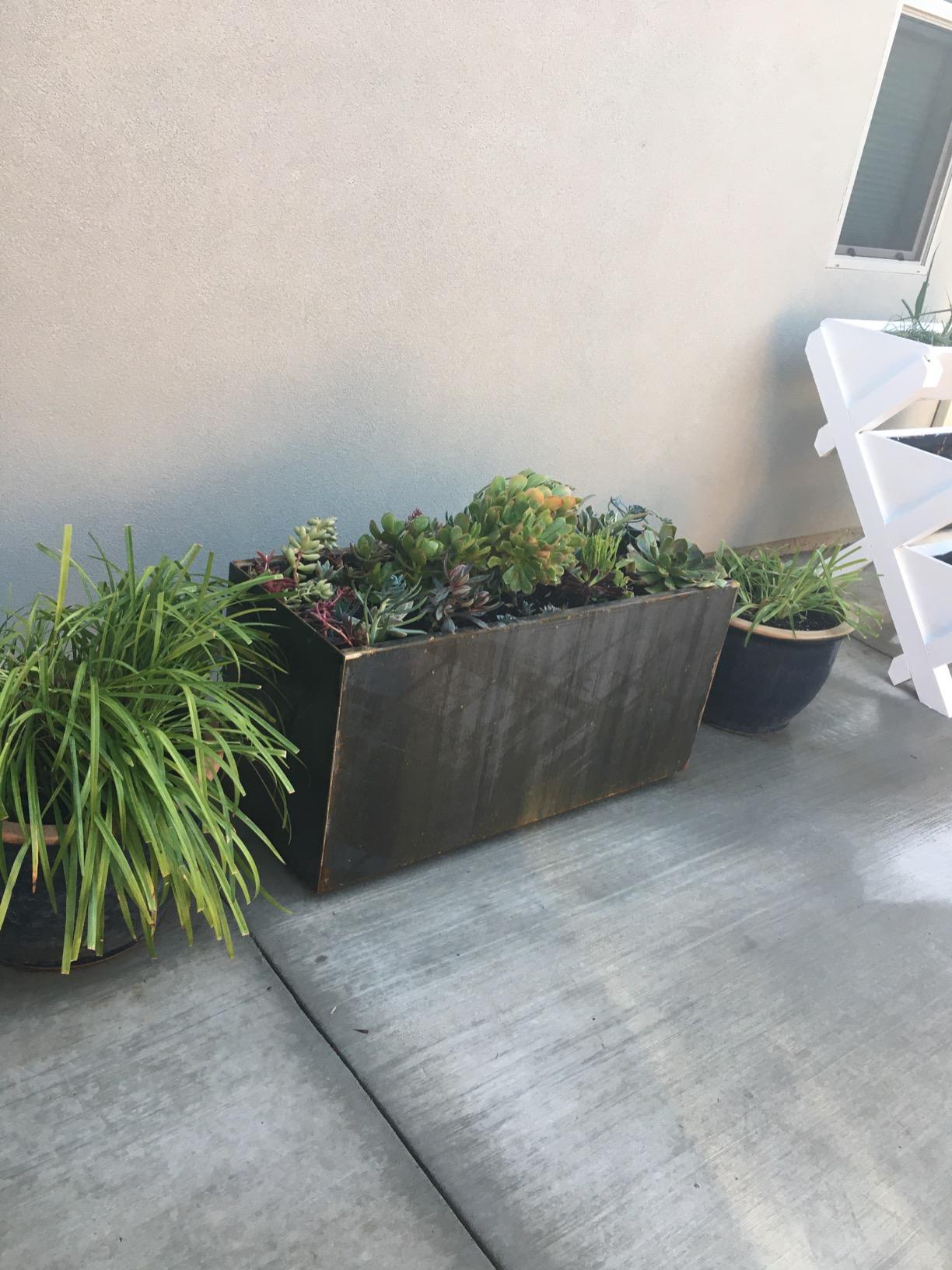 Large Rectangular Planter for Outdoor Plants - 6 FT Corten Steel Raised Garden Bed (72x24) | Commercial Grade, Heavy Duty | Made in USA customer photo 1