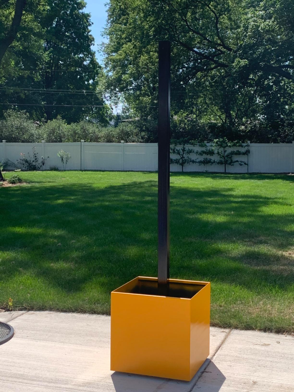 24-Inch Square Corten Steel Planter - Large Low Profile Metal Garden Box | Ideal for Raised Beds & Patios | Made in USA customer photo 1