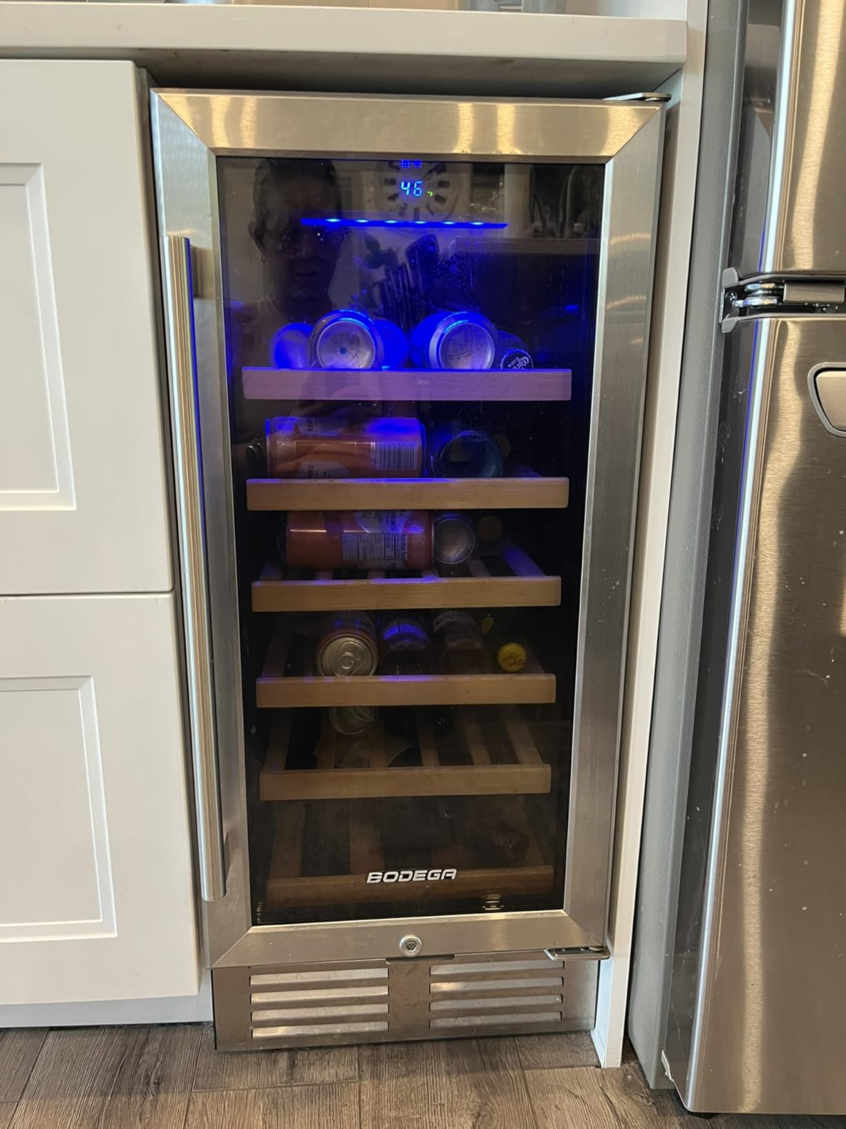 24 Inch Dual Zone Wine Cooler, 56 Bottle Wine Refrigerator, Built-In or Freestanding Wine Fridge, Fast & Quiet Cooling for Red, White, Sparkling Wines customer photo 2