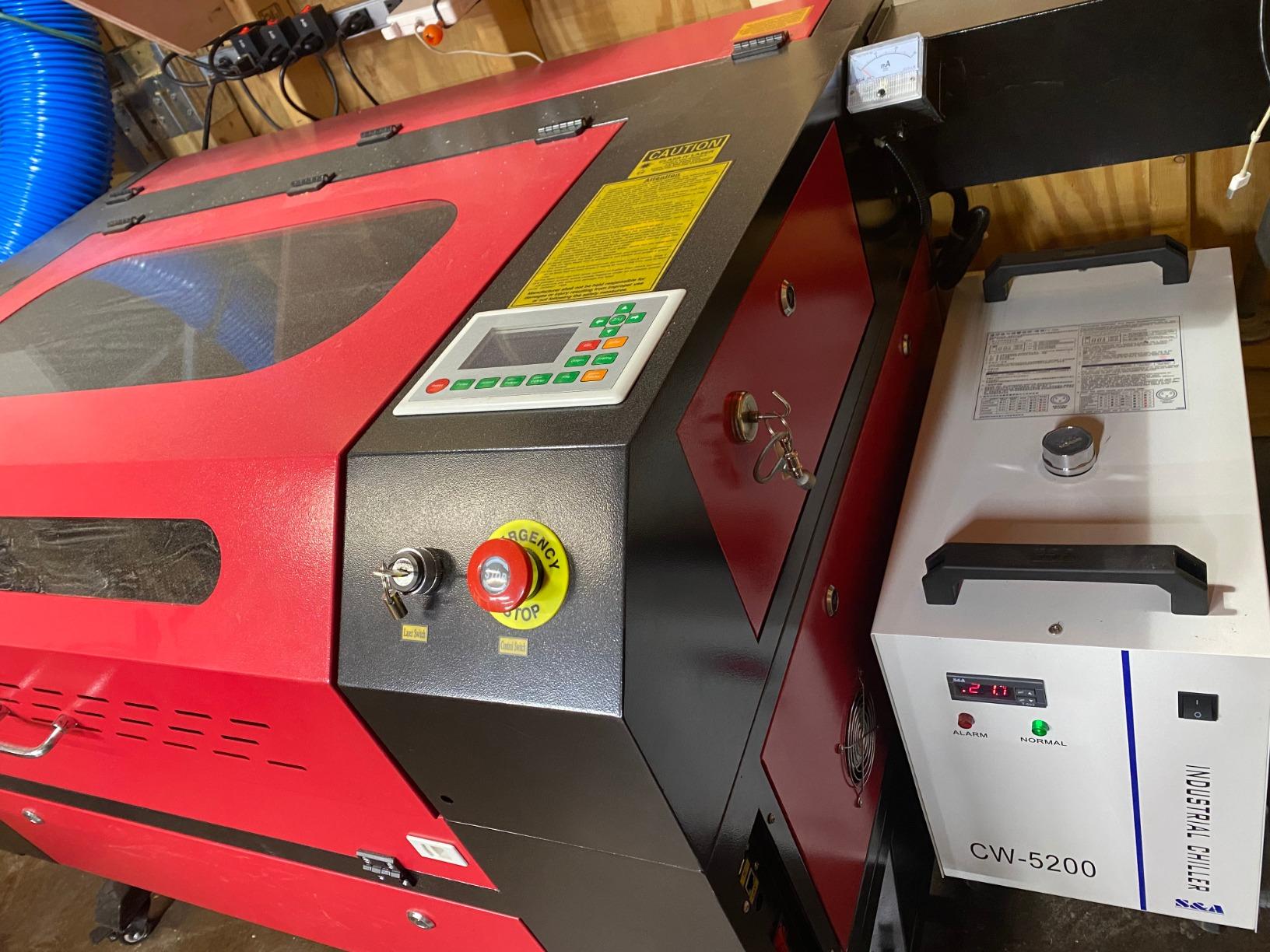 S&A CW-5200DH 7L Industrial Water Chiller, 0.9HP, 3.43gpm, 5699 BTU/h, for 60W to 150W CO2 Laser Engraving & Cutting Systems customer photo 2