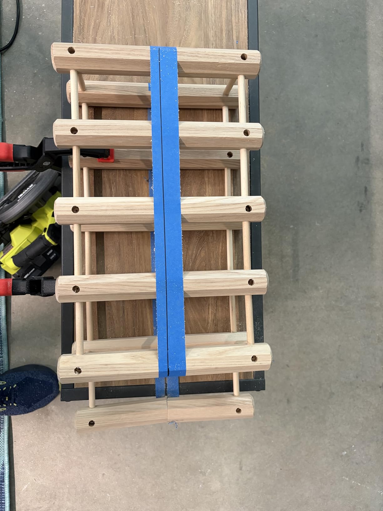 Wood Stackable Modular Wine Rack Storage Holder with Natural Pins, 12 Bottle, Ash customer photo 2