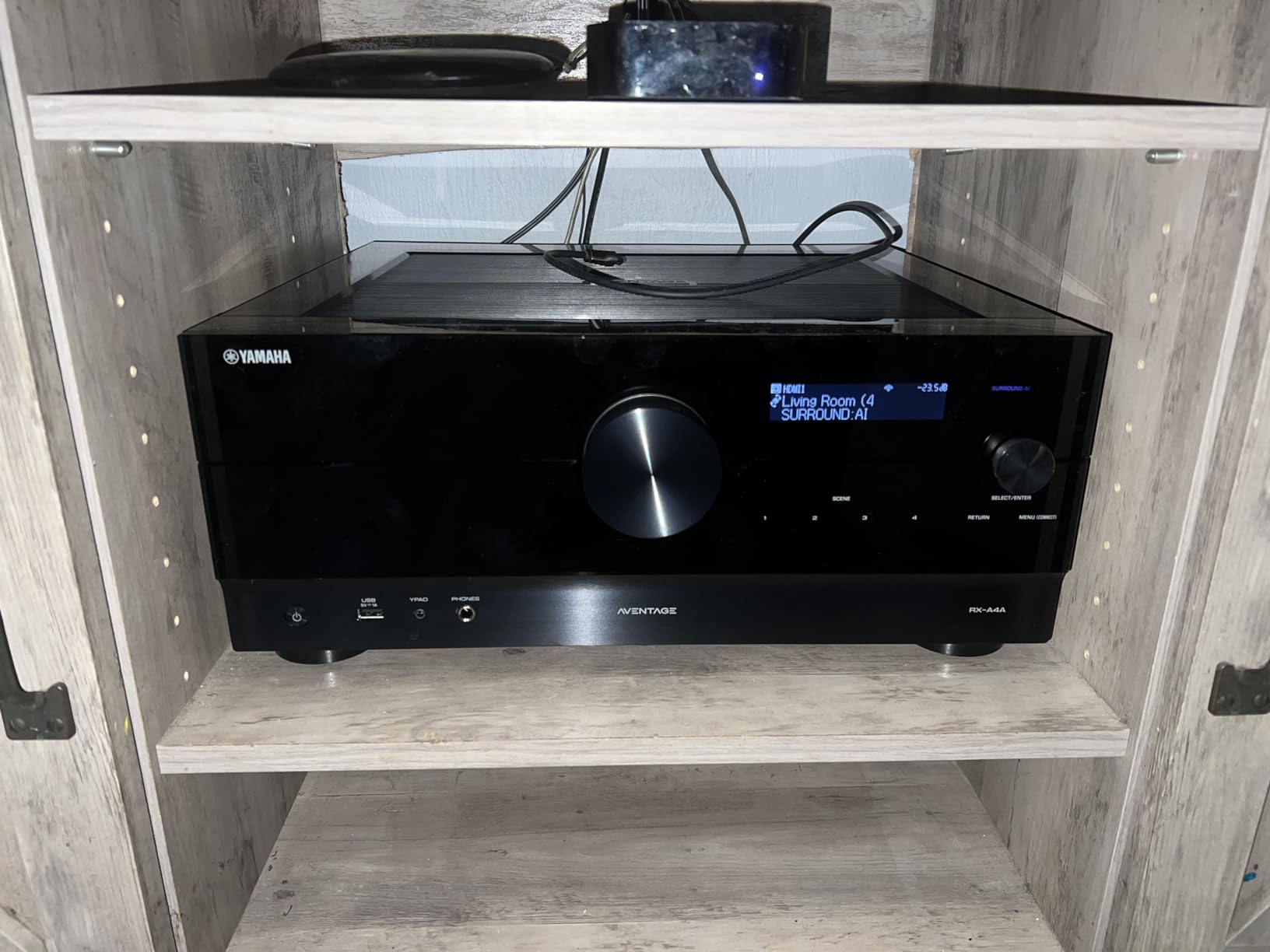 Yamaha RX-A4A AVENTAGE 7.2-Channel AV Receiver - 8K and 4K/120 HDMI, eARC, Dolby Atmos, DTS:X, Surround:AI, Wi-Fi, Bluetooth, MusicCast customer photo 2