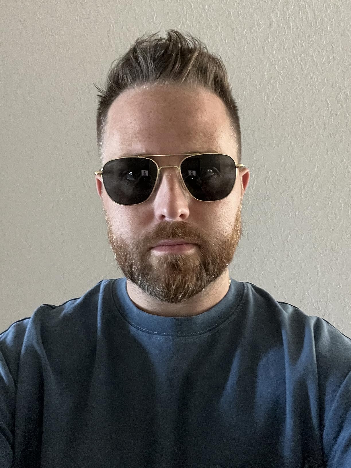 American Optical Gold Original Pilot Sunglasses | Nylon & Glass Lenses | Polarized & Non-Polarized customer photo 1