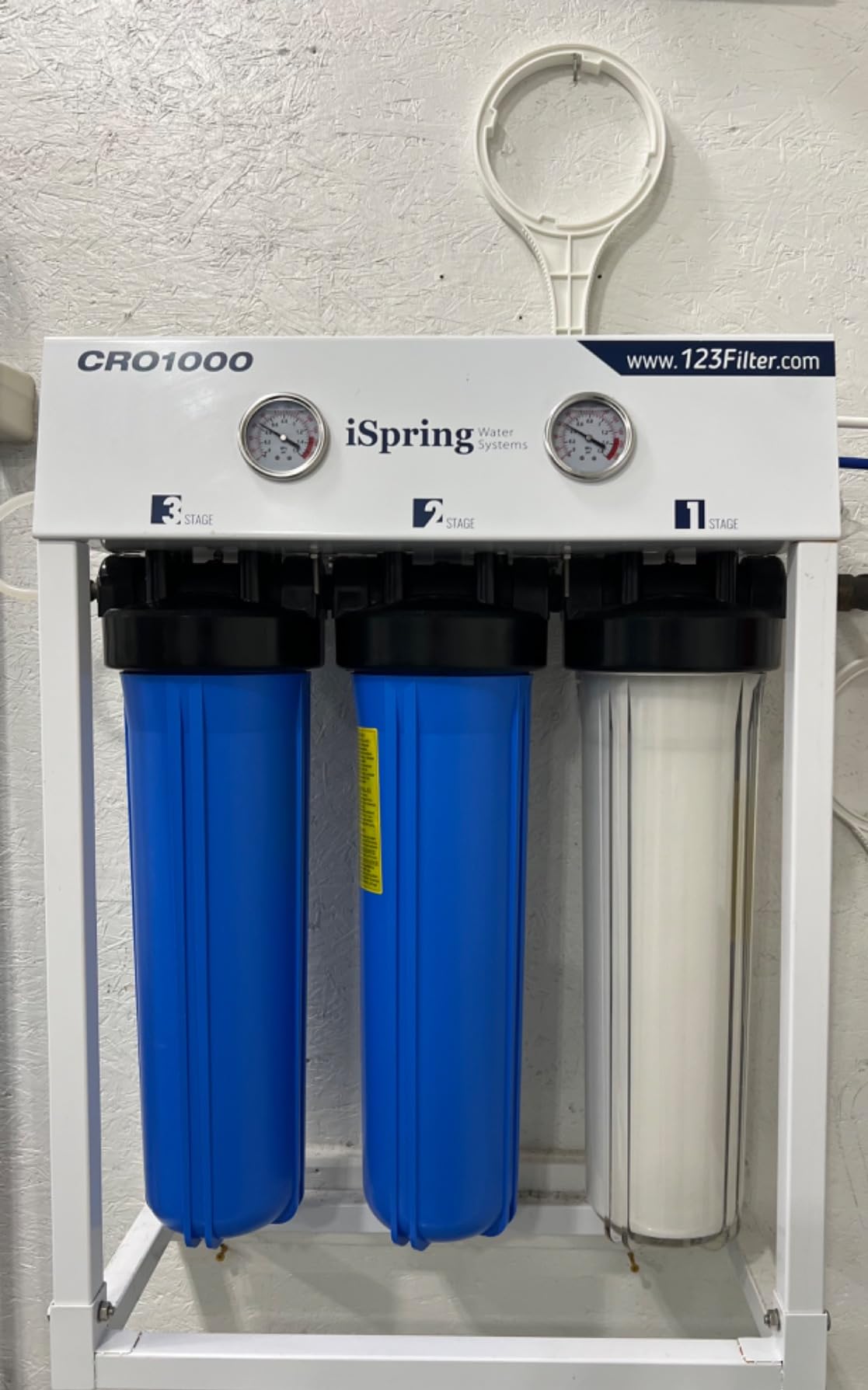 iSpring CRO1000 4-Stage Tankless Commercial Reverse Osmosis Water Filtration System, for House, Restaurant, Small Business, and Light Industrial Use,1000 GPD High Flow, Upgraded Size Filters customer photo 2