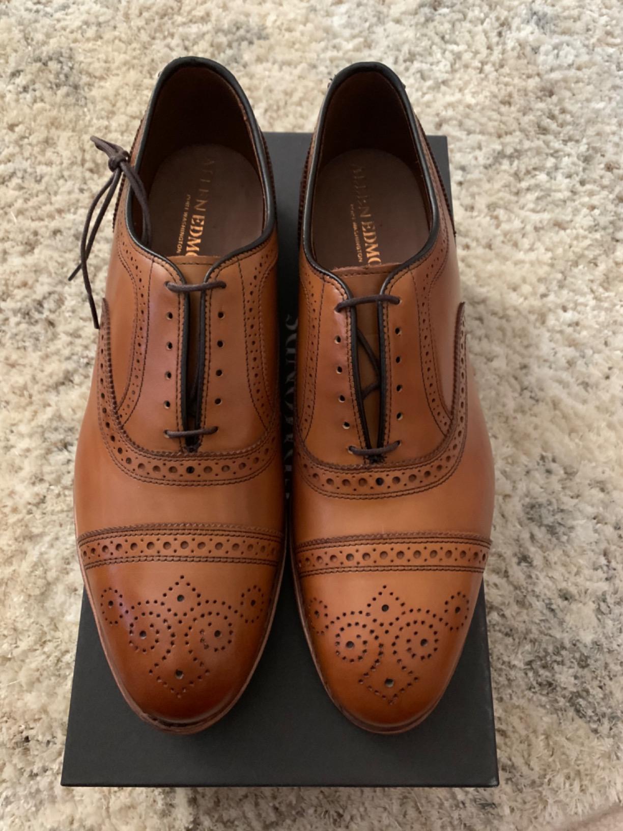 Men's Strand Cap Toe with Perfing - Dark Brown customer photo 2