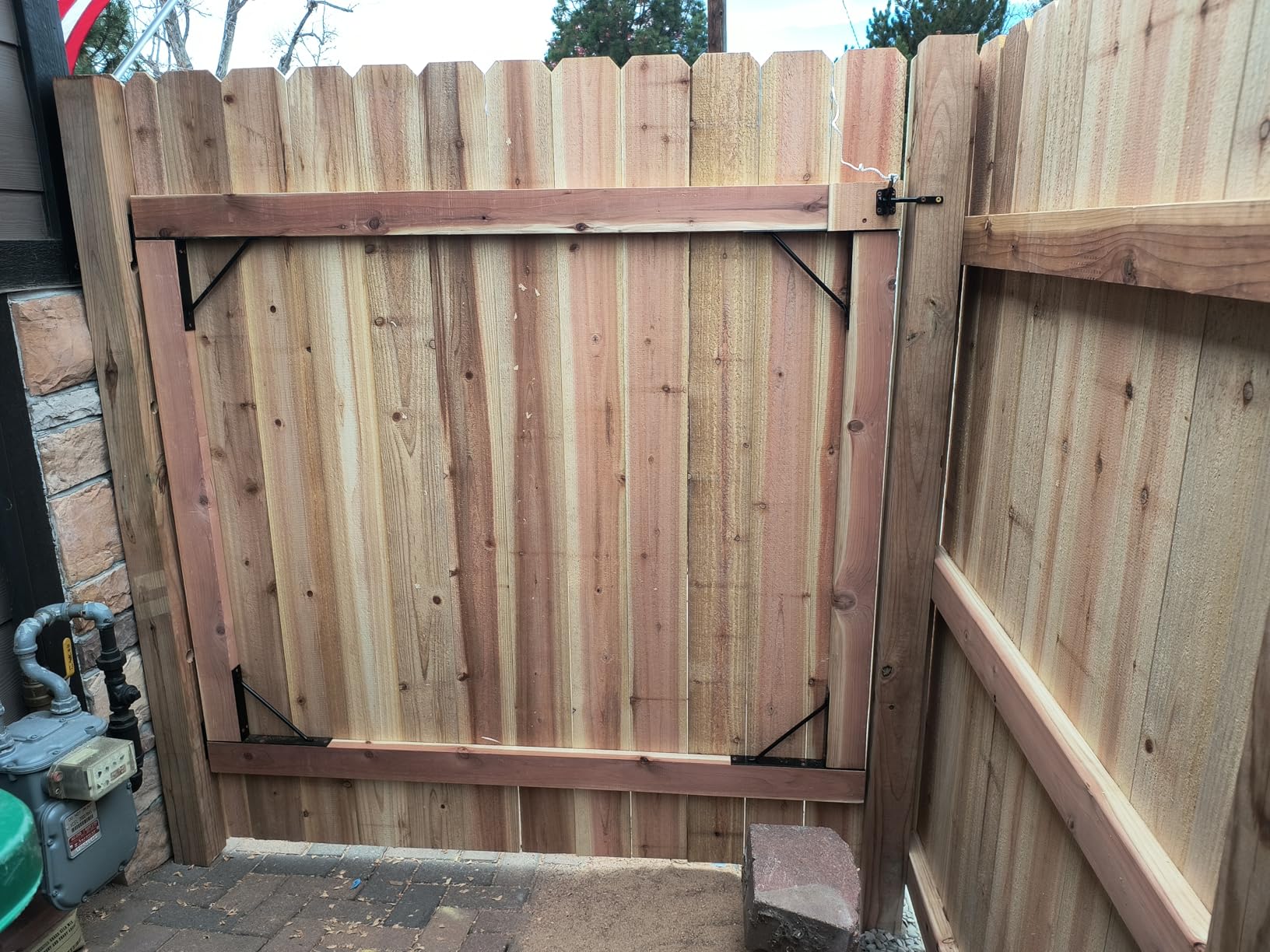 Anti Sag Gate Kit Heavy Duty No Sag Kit for Wooden Gate Fence with a Gate Latch customer photo 1