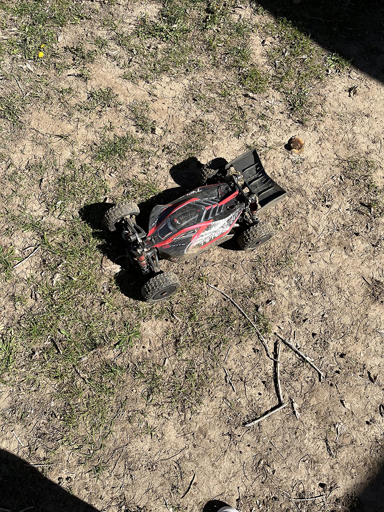 ARRMA RC Car 1/8 Typhon 6S V5 4WD BLX Buggy with Spektrum Firma RTR (Ready-to-Run), Black and Red, ARA8606V5 customer photo 2