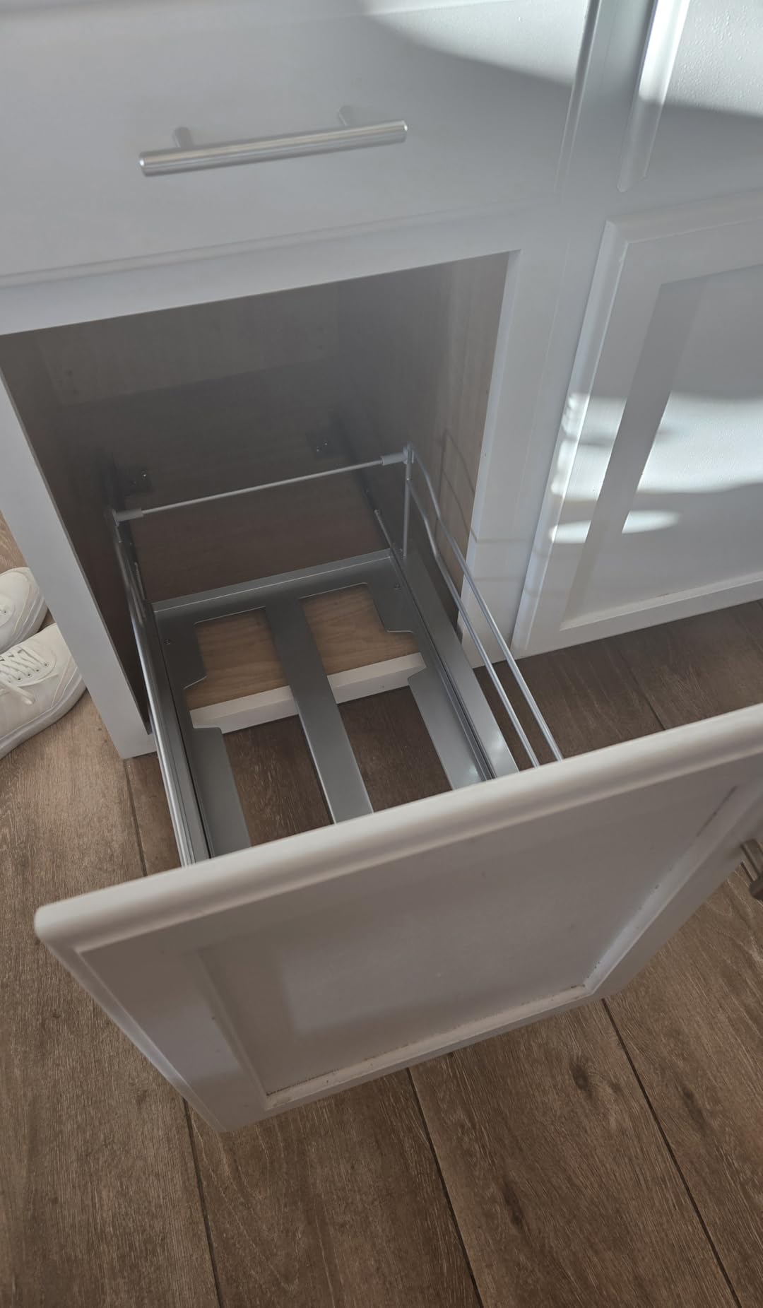 Double Pullout Trash Cans for Under Kitchen Cabinets 35 Quart 8.75 Gallon with Soft-Close Slides, Orion Gray, 53WC-1835SCDM-213 customer photo 1