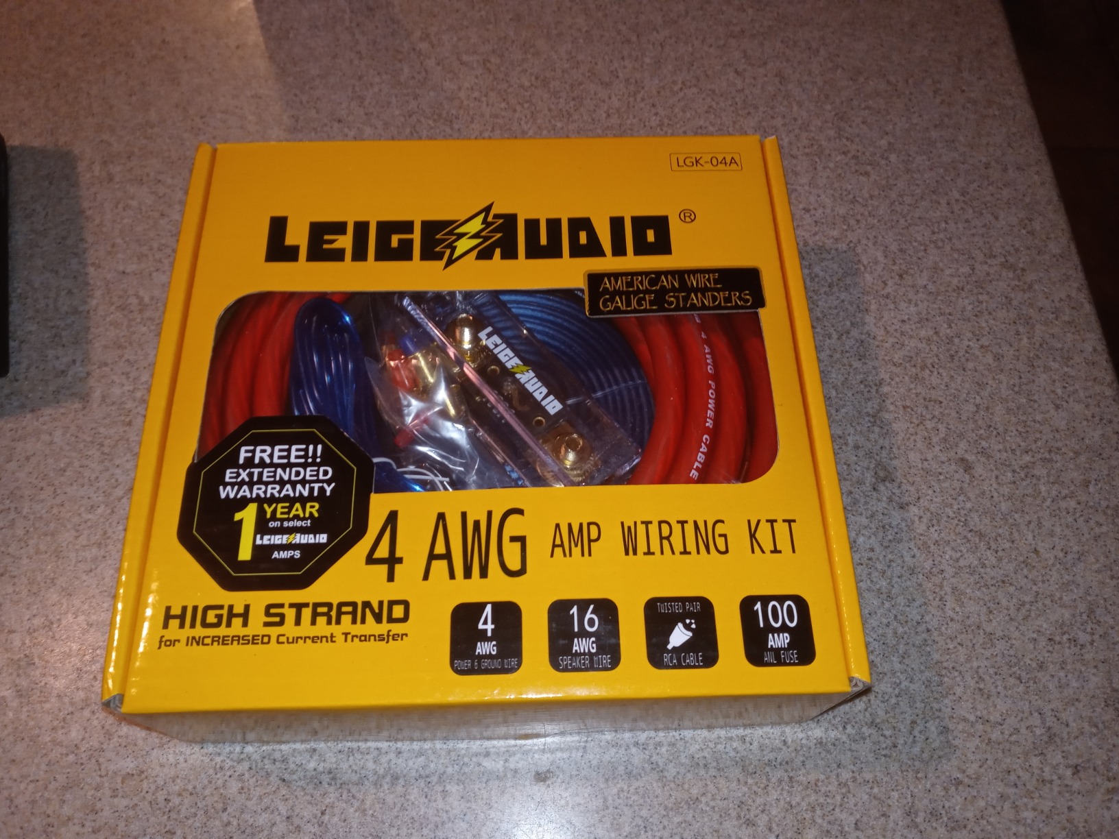 Ture 4 Gauge Amp Wiring Kit 4 AWG Amplifier Installation Wiring Kit - Car Subwoofer Wiring Kit customer photo 2