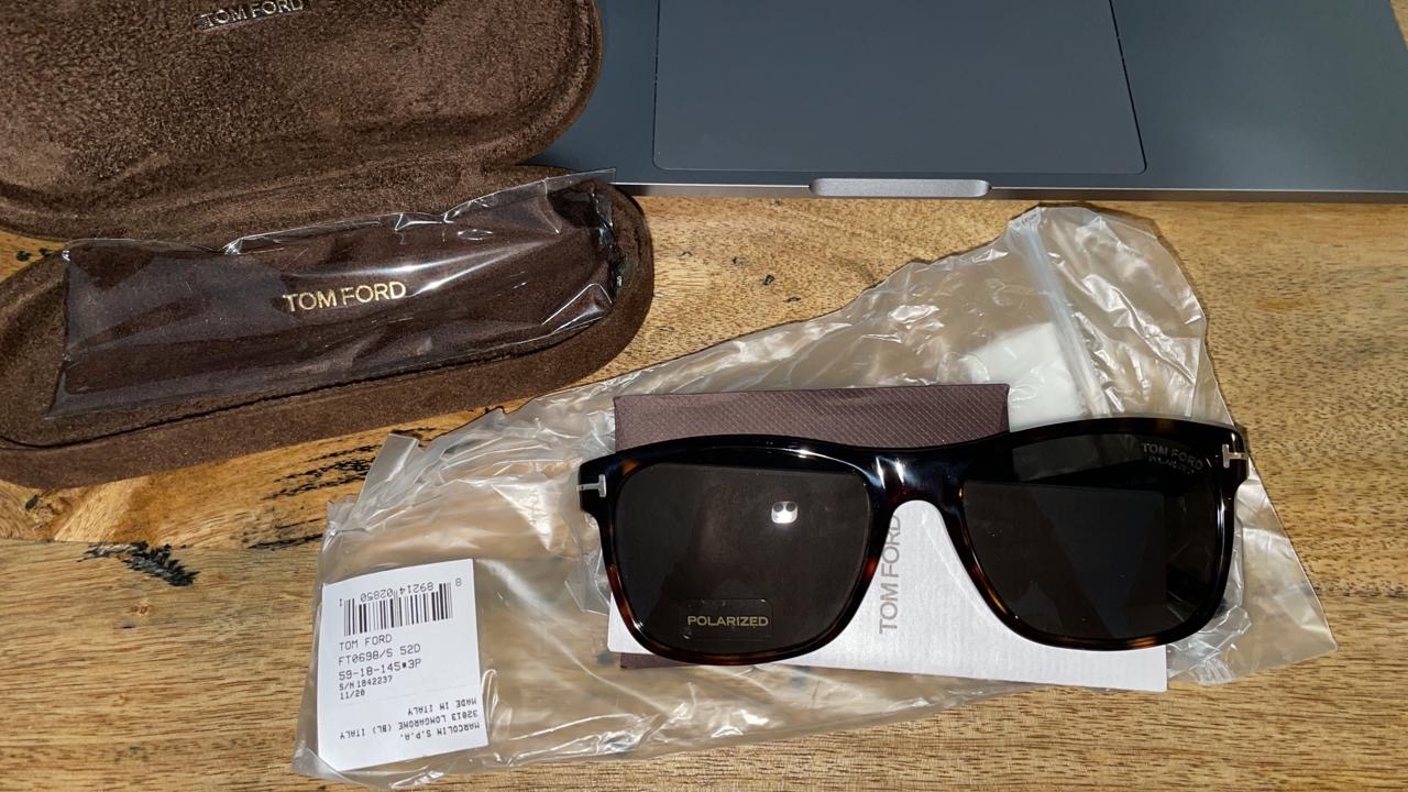 Tom Ford FT0698 Giulio Square Sunglasses Polarized for Men customer photo 1