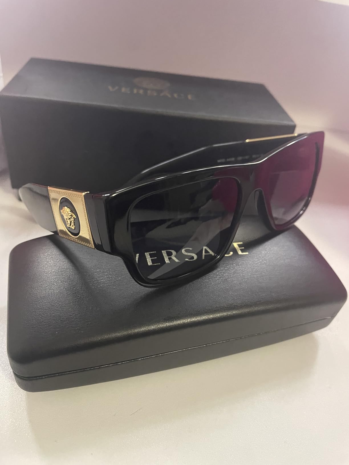 Man Sunglasses Black Frame, Dark Grey Lenses, 56MM customer photo 1