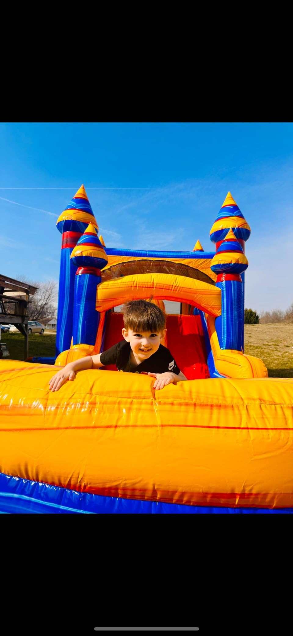 JumpOrange 13' x 31' x 15' Melting Arctic Bounce House with Dual Lane Slide; 15oz Commercial Grade PVC Vinyl, with Basketball Hoop and Blower for Kids and Adults, Rental Use, Indoor & Outdoor Play customer photo 2