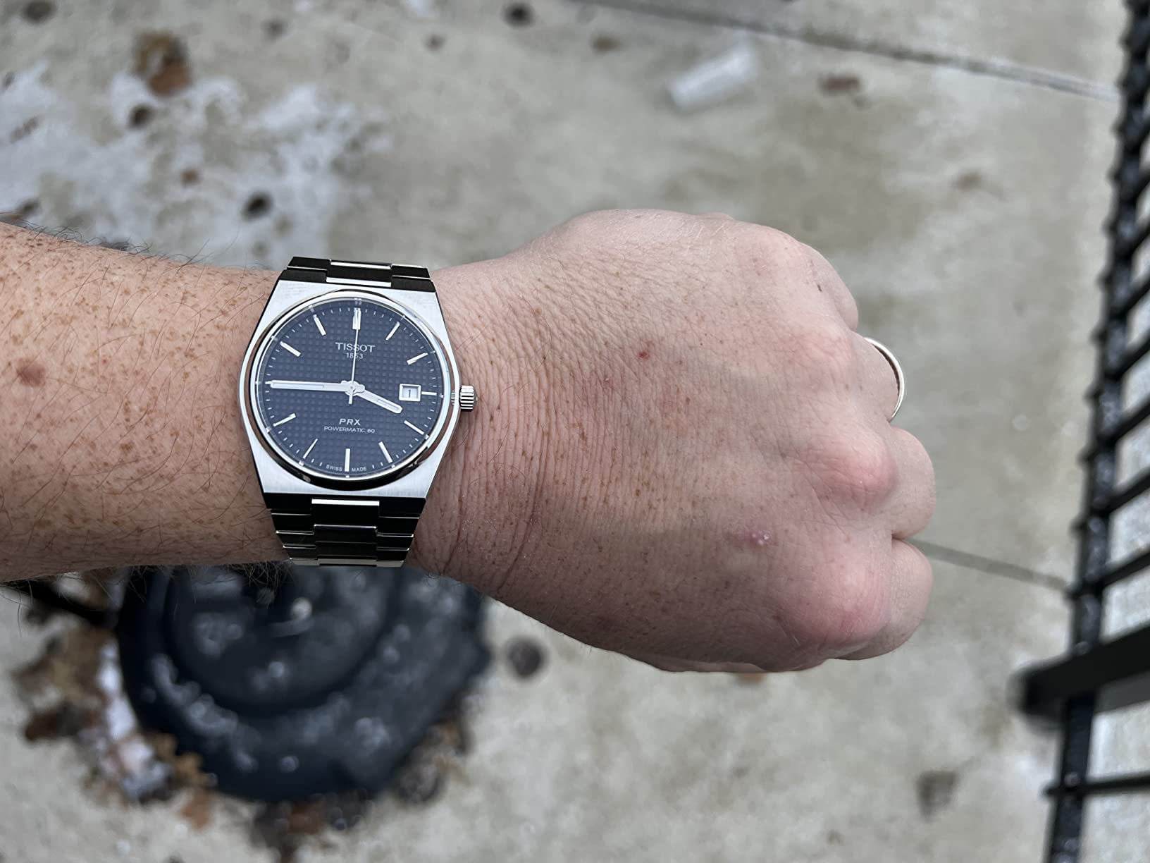 Tissot PRX Powermatic 80, Swiss Automatic Watch for Men, Stainless Steel Case, Black Dial, (Model: T1374071105100) customer photo 1