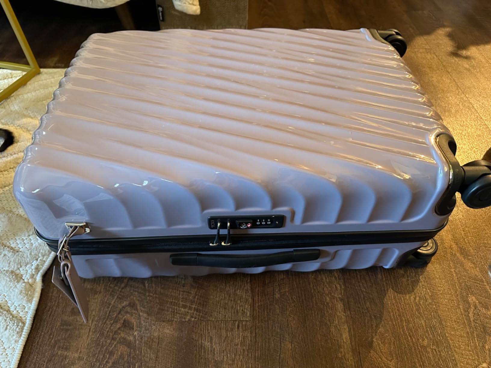 19 Degree Medium Checked Luggage 4 Wheeled Packing Case - Hard Shell Suitcase - 26.0