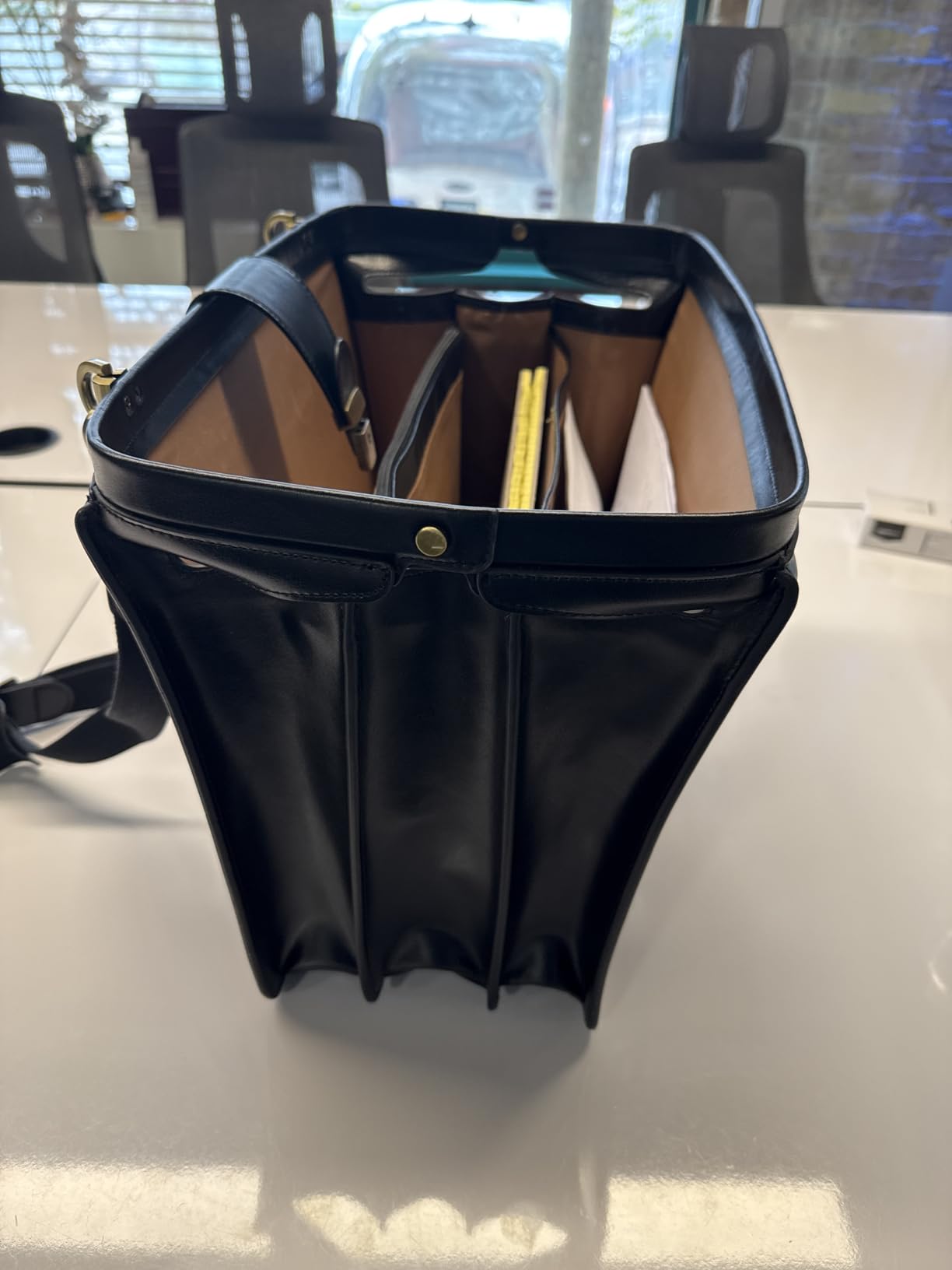 Banuce Leather Briefcase for Men Legal Attorney Lawyer Doctor Bag Attache Case for 15.6 Inch Laptop Executive Business Travel Work with Lock customer photo 1