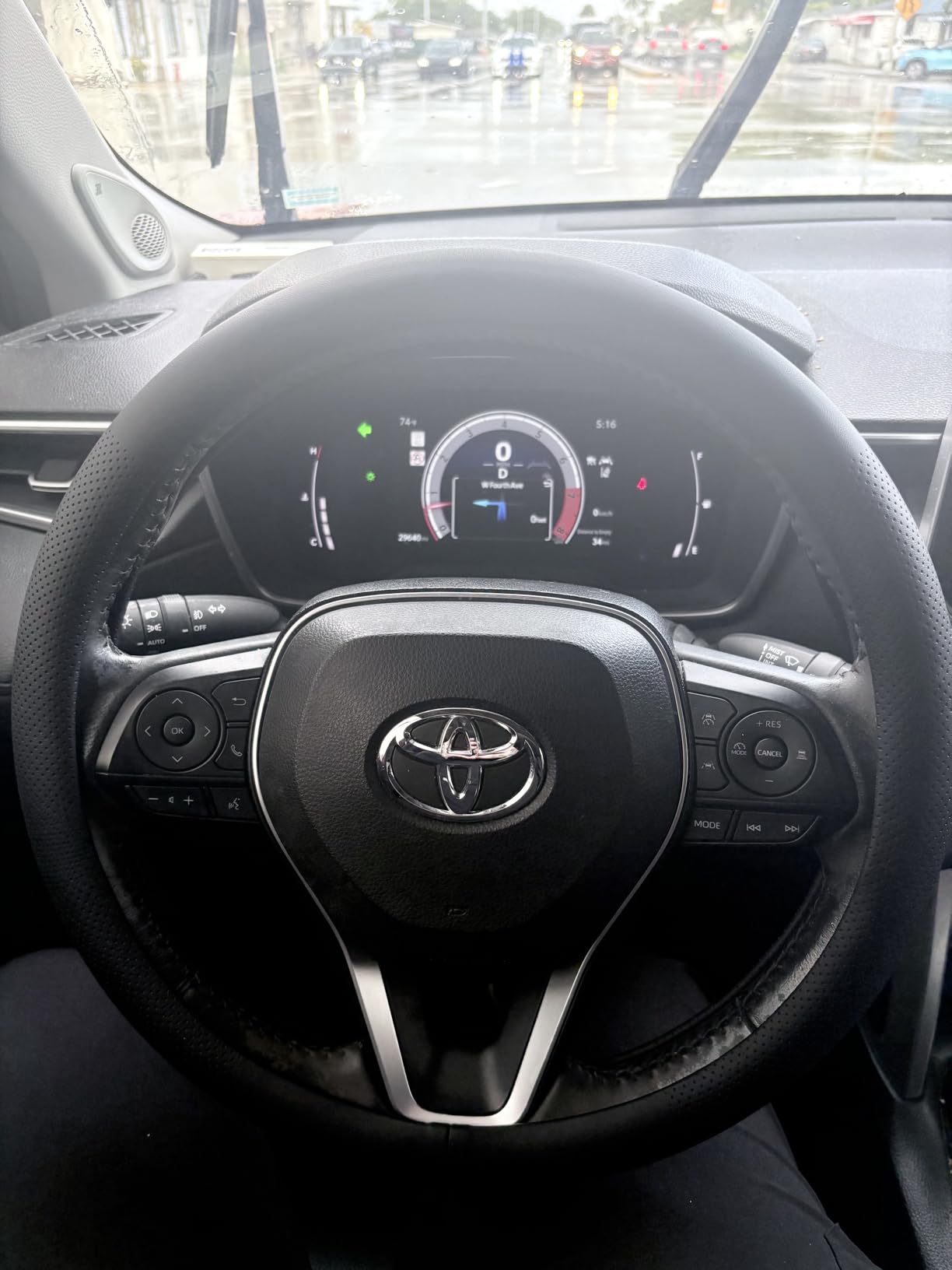 LKWLIKEI Nappa Premium Leather car Steering Wheel Cover, Non-Slip, Breathable, Universal 15 inches, Black. customer photo 1