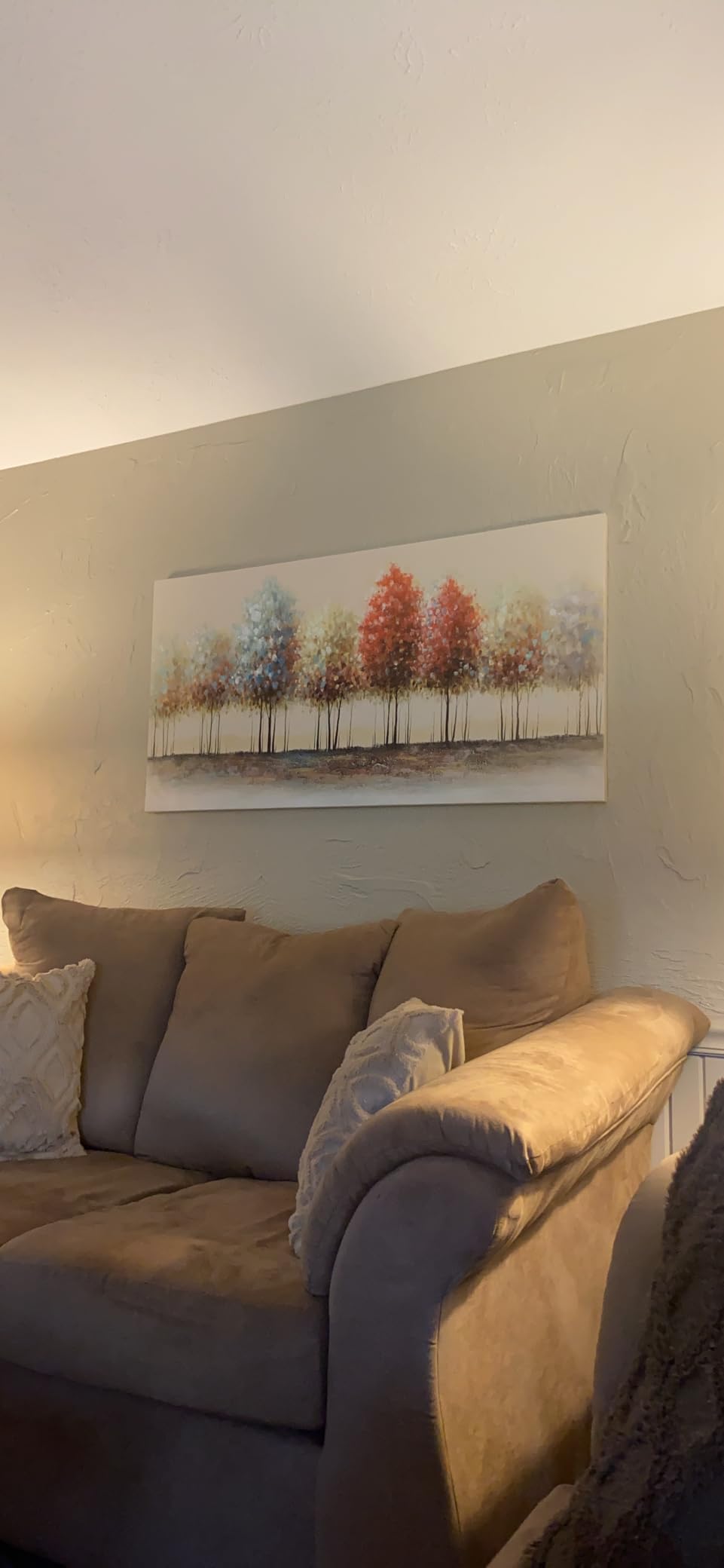 Tiancheng Art, 30x60 Inch Modern Abstract Painting Oil Hand Painting Tree Hand-Painted On Canvas Acrylic Big Wall Art Colorful Forest Home Hanging Wall Decoration customer photo 2