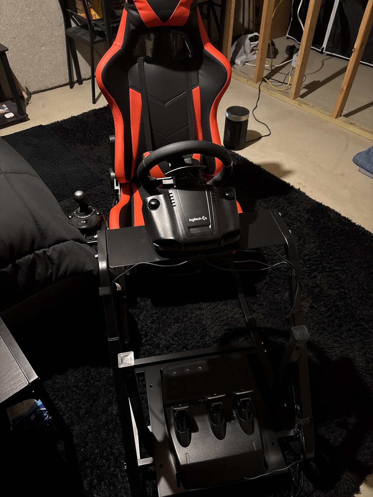Dardoo G920 Racing Simulator Cockpit with Seat Fit for Logitech G923 G29, for Thrustmaster T150 T300 T248, Sim Racing Cockpit Not Included Wheel Pedals customer photo 1