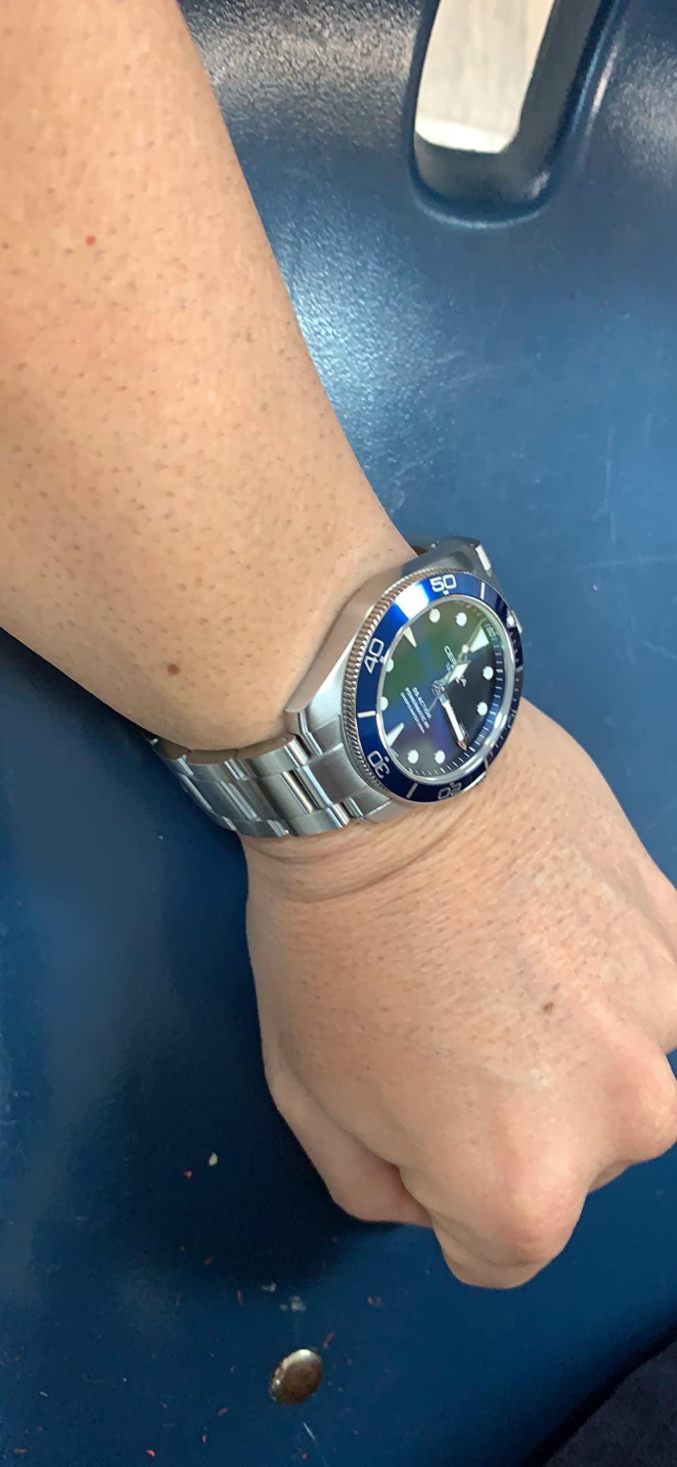 Certina DS ACTION Diver 38mm Stainless Steel Swiss Automatic Watch Blue Dial customer photo 2