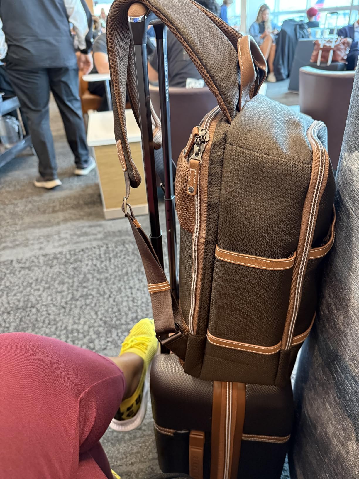 DELSEY PARIS Chatelet Air 2.0 Hardside Luggage with Spinner Wheels, Angora, Checked-Medium 24 Inch customer photo 2
