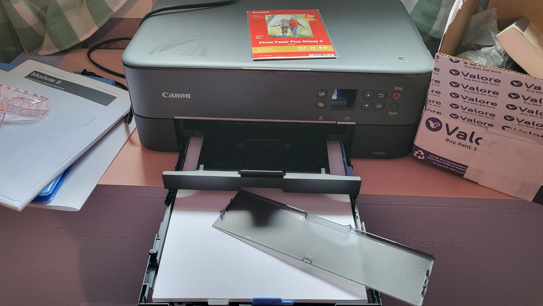 Canon PIXMA TS6420a All-in-One Wireless Inkjet Printer [Print, Copy, Scan], Works with Alexa customer photo 2