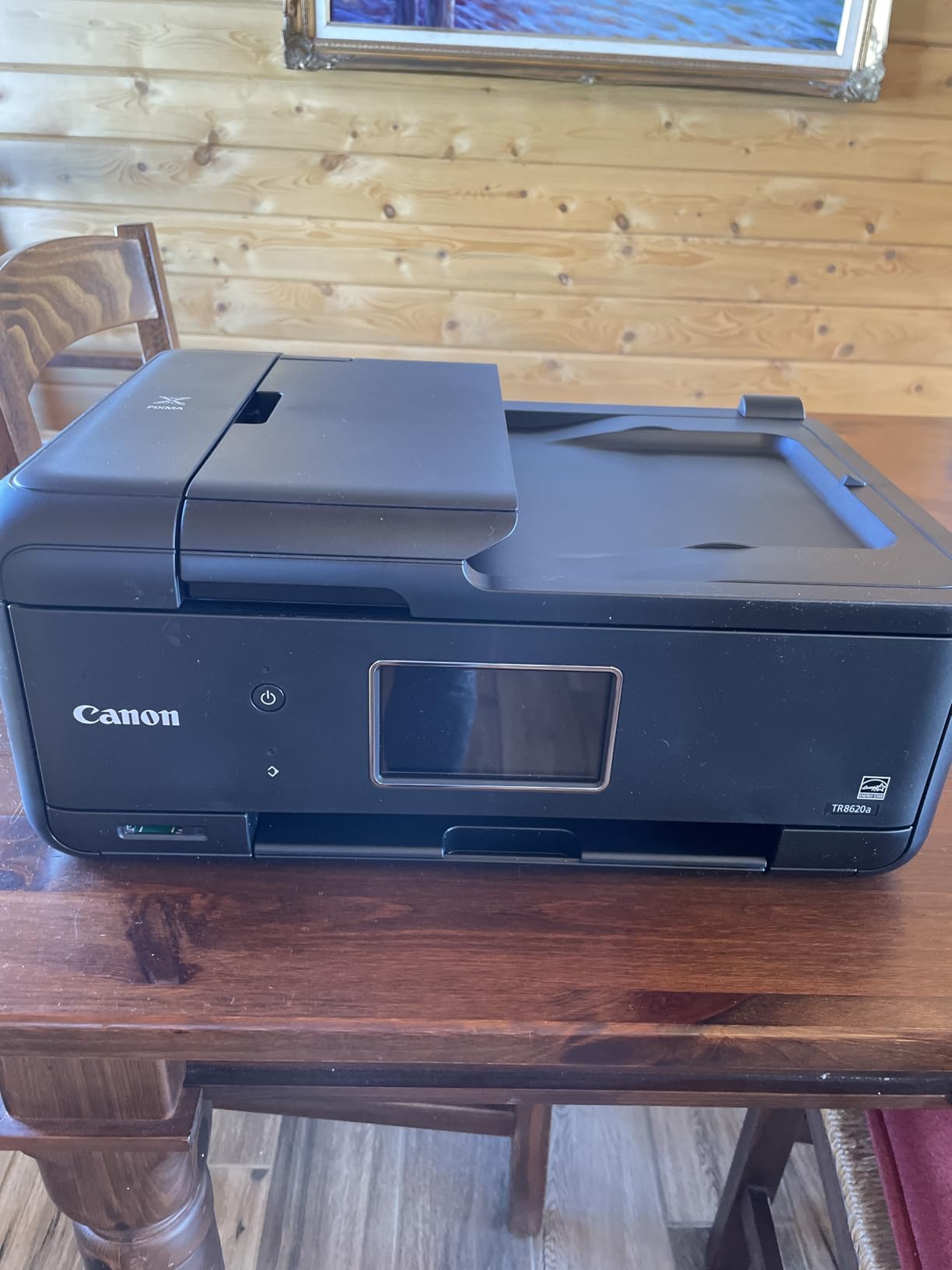 Canon PIXMA TR8620a - All-in-One Printer Home Office | Copier | Scanner | Fax | Auto Document Feeder | Photo, Document | Airprint (R), Android, Black, Works with Alexa customer photo 2