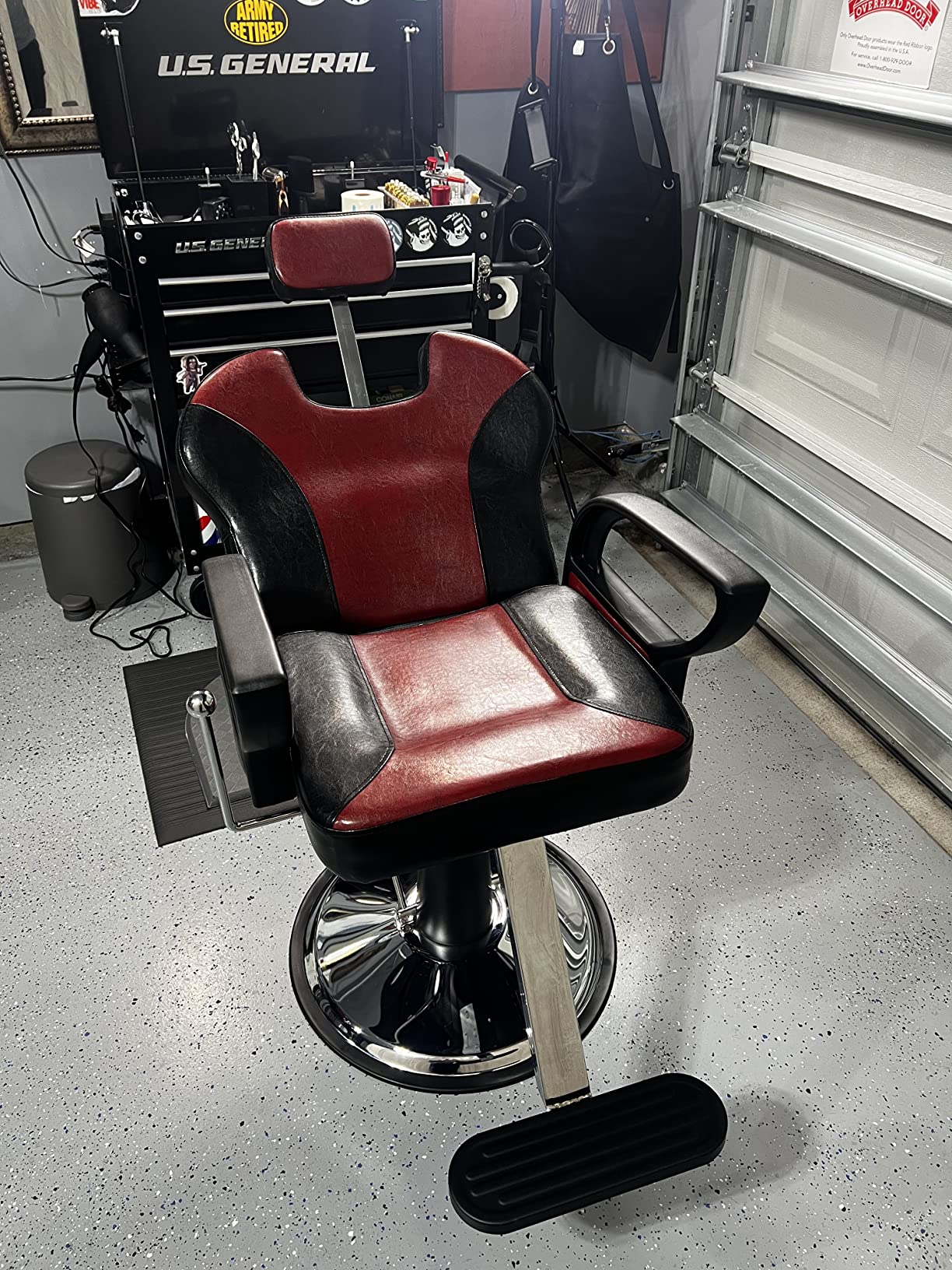 Artist hand Barbers Chairs Heavy Duty Hydraulic Reclining Salon Chair Spa Furniture Reclining Extra Wider Seat Beauty Hair Salon Equipment Black customer photo 1