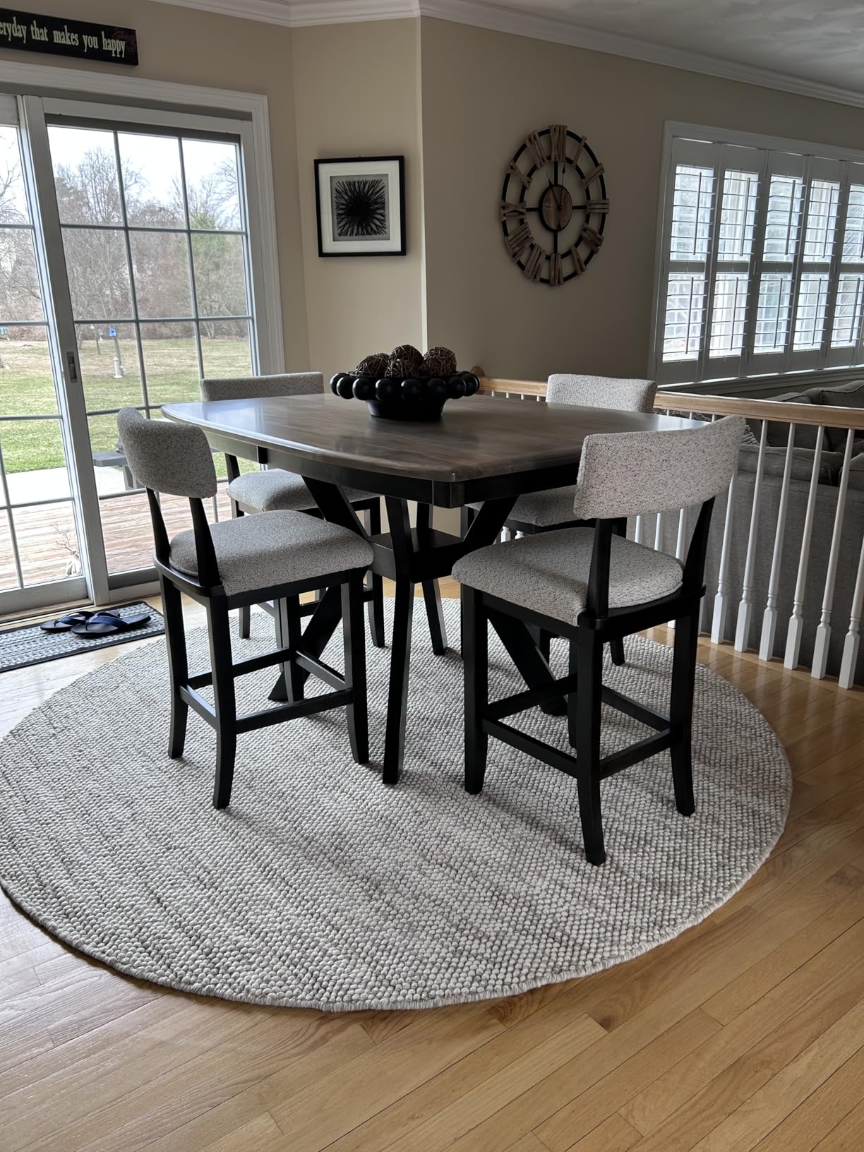 SAFAVIEH Area Rug 8x10 - Natura Collection - Large - Grey & Ivory, Handmade Wool customer photo 1
